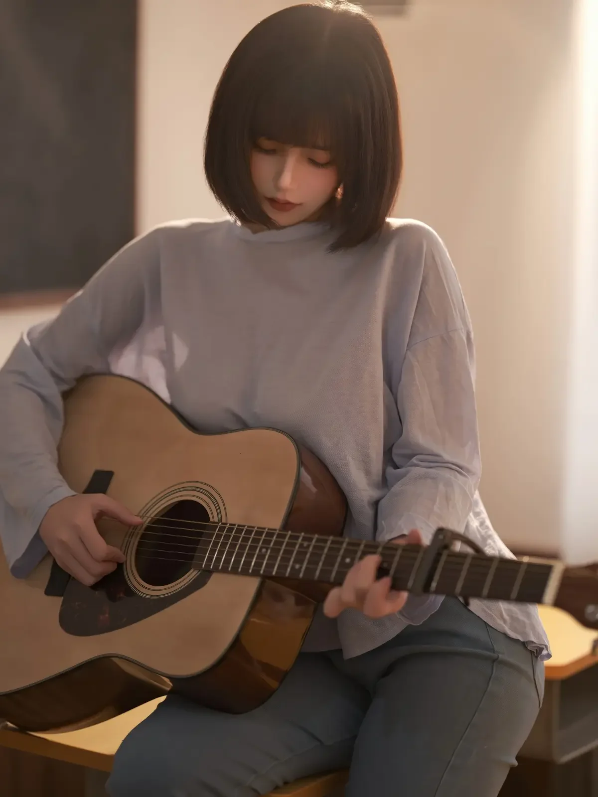 小仓千代w – 吉他少女【20P】｜高清图片集