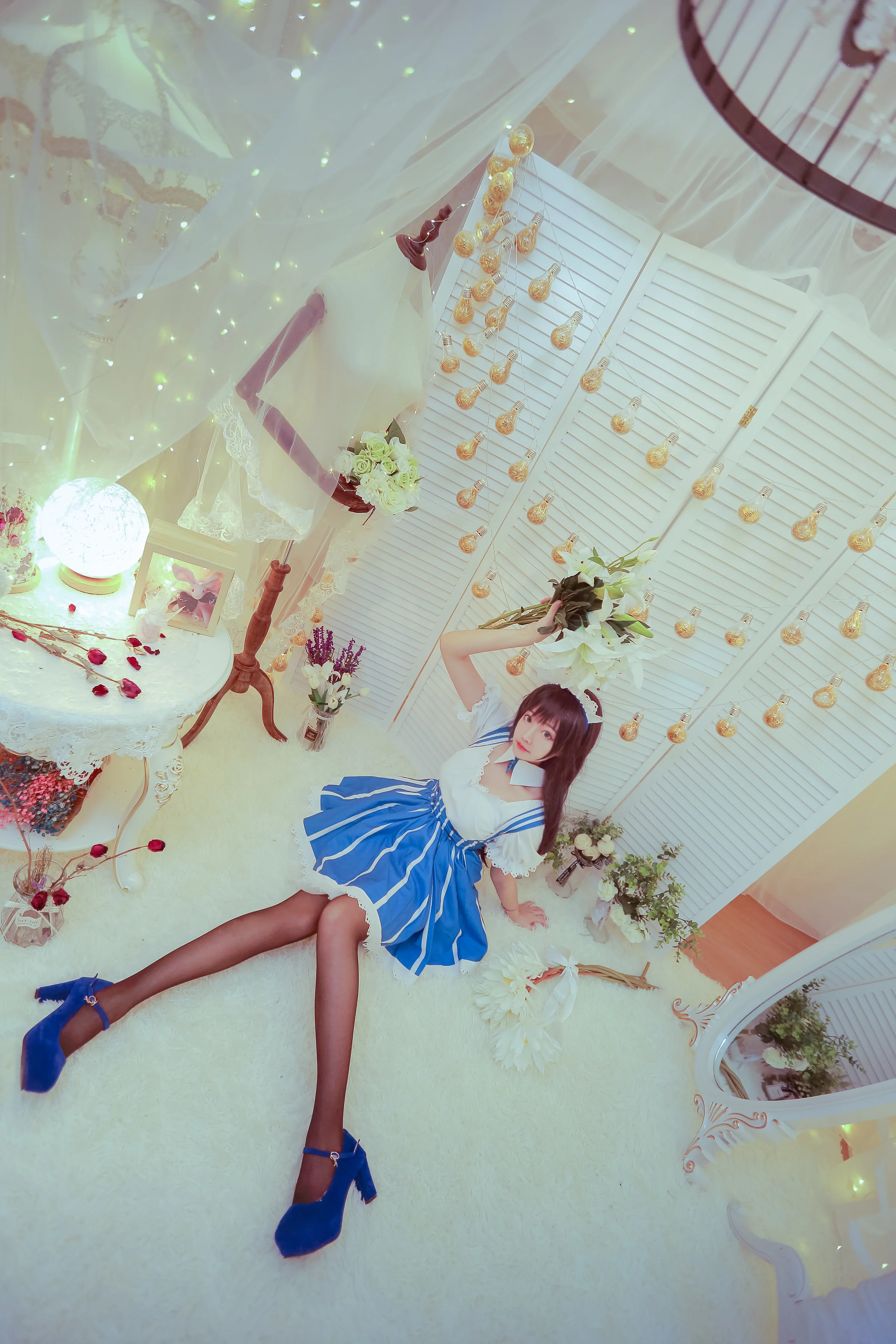 路人女主的养成方法 霞之丘诗羽女仆COS写真