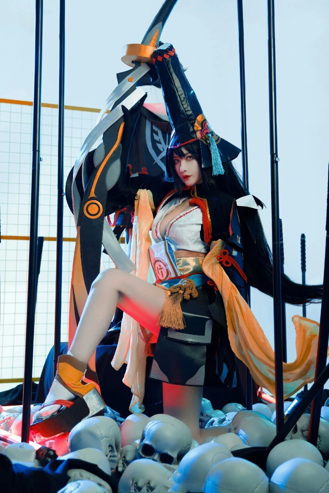 《阴阳师》妖刀姬COS写真，抛却一切，斩断杂念…