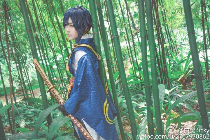 刀剑乱舞 三日月宗近COS写真，身为天下五剑的其中一把，被说是最美的呢