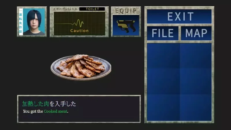 日本coser模仿《舊版惡靈古堡》回復藥草的正確食用方式，原來搭配燒肉會更加美味啊(口水)