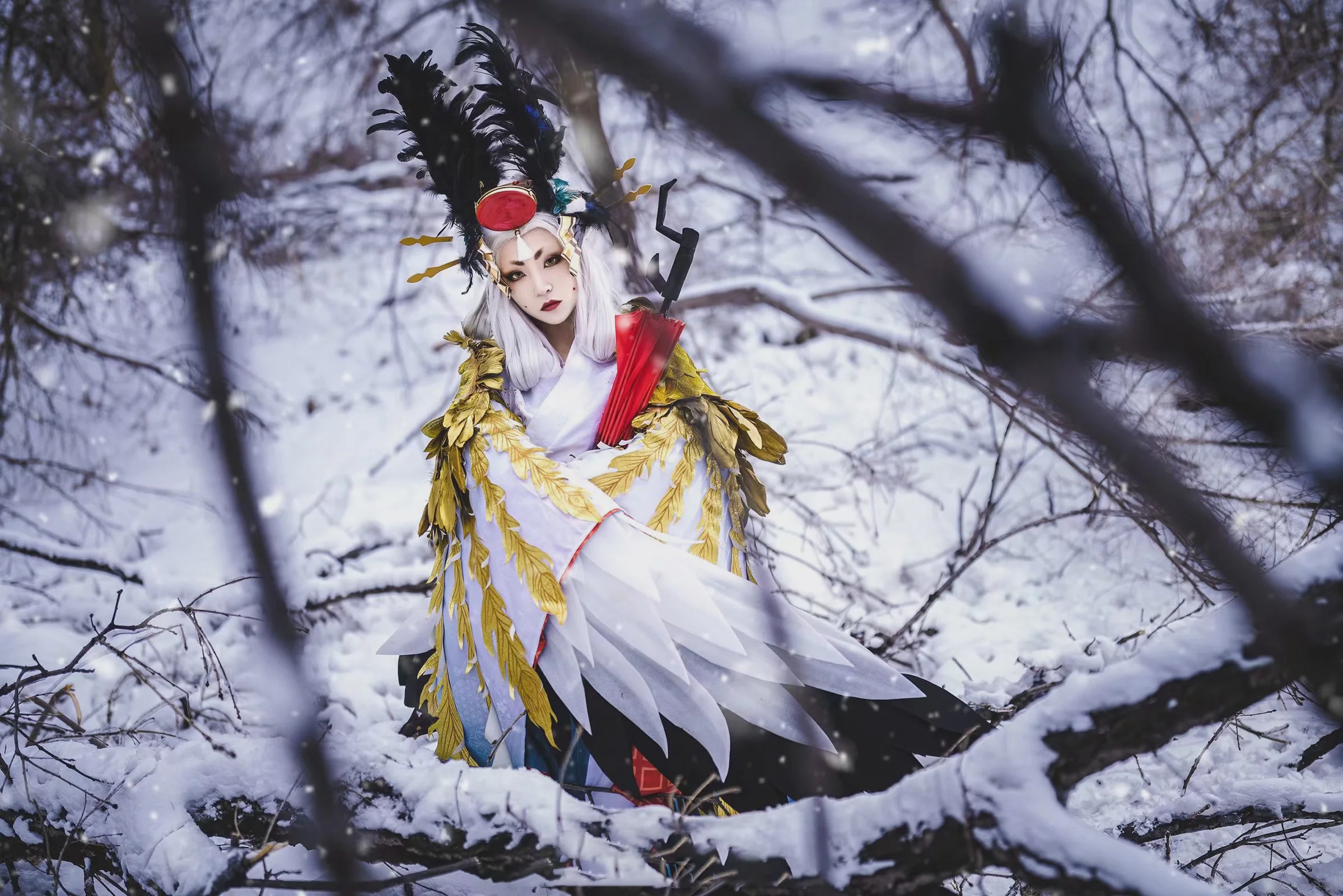 《阴阳师》姑获鸟COS写真