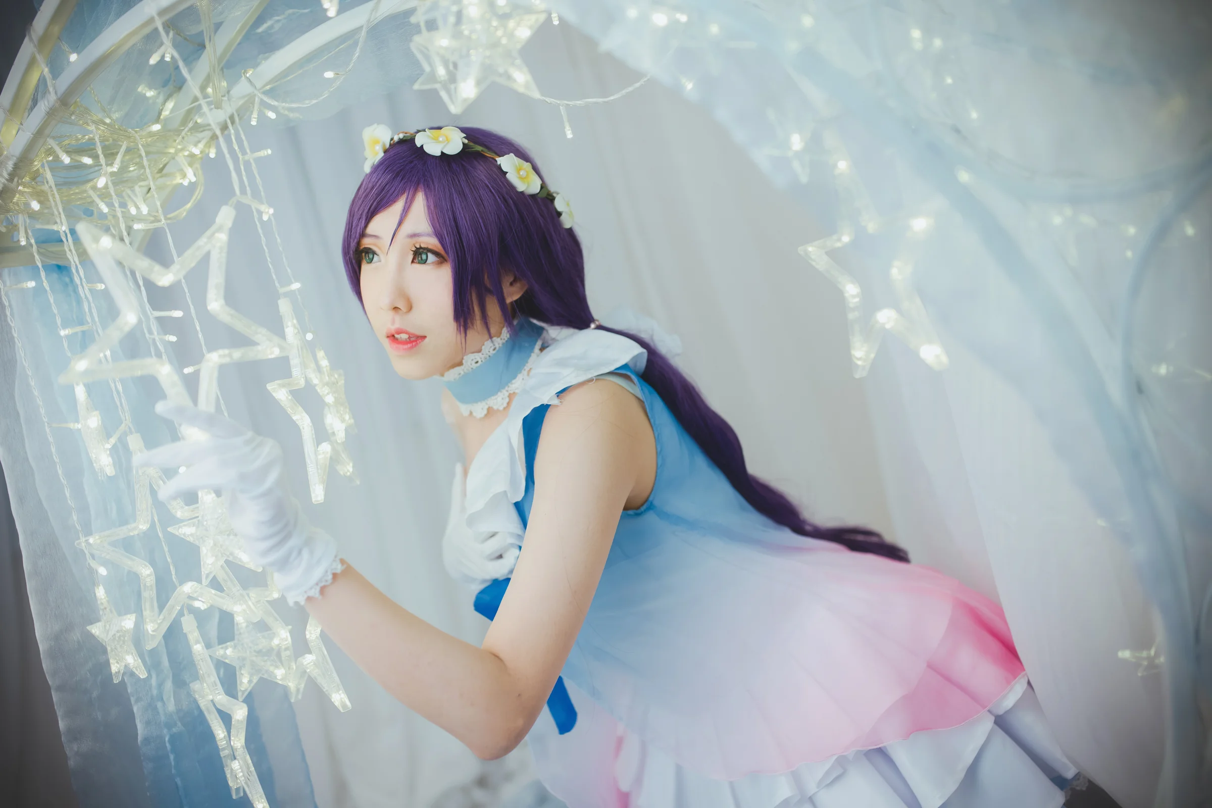 TYA事务所 lovelive 蓝纱打歌服东条希 COS写真