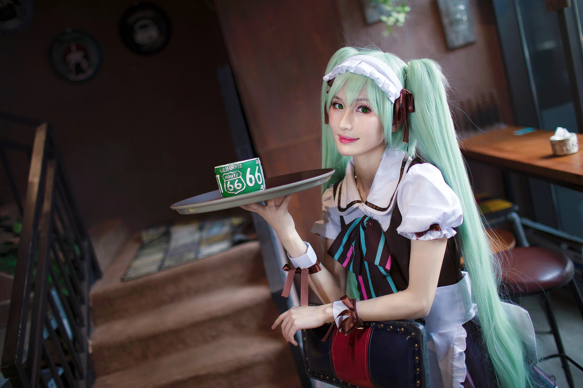 初音未来 咖啡馆女仆COS写真