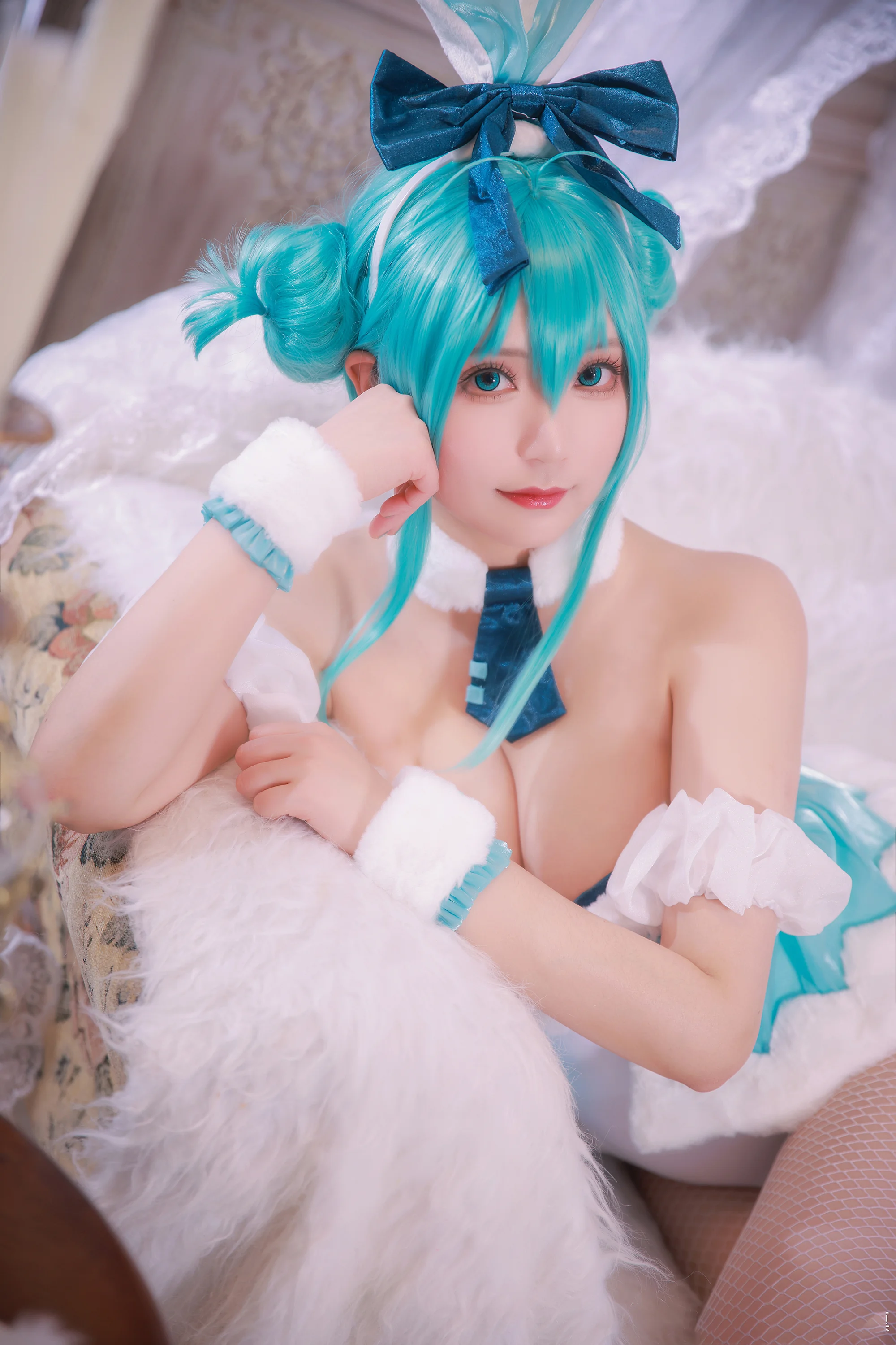 初音未来 白兔女郎 COS写真