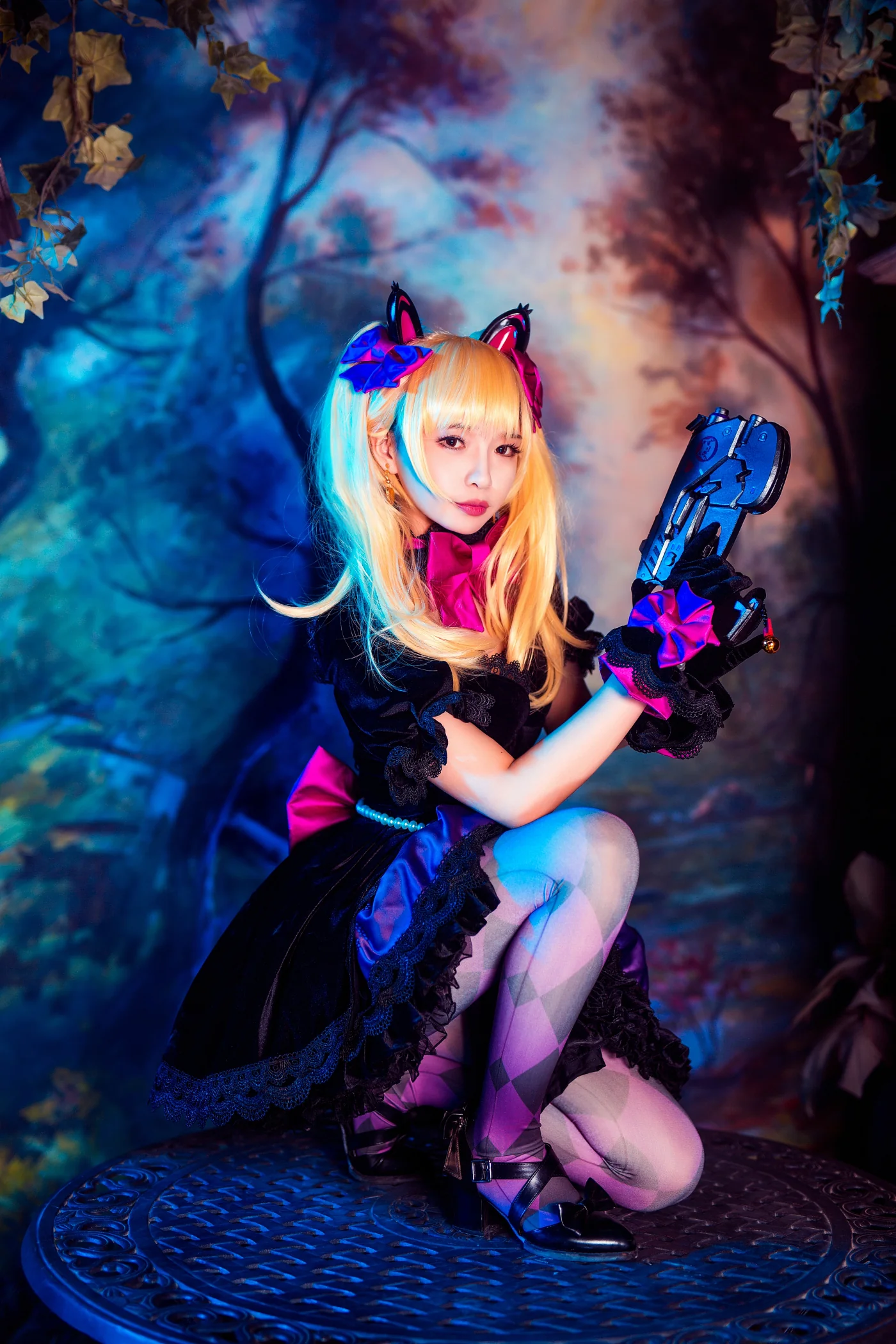 守望先锋COS写真 D.va 双马尾猫耳娘来了~