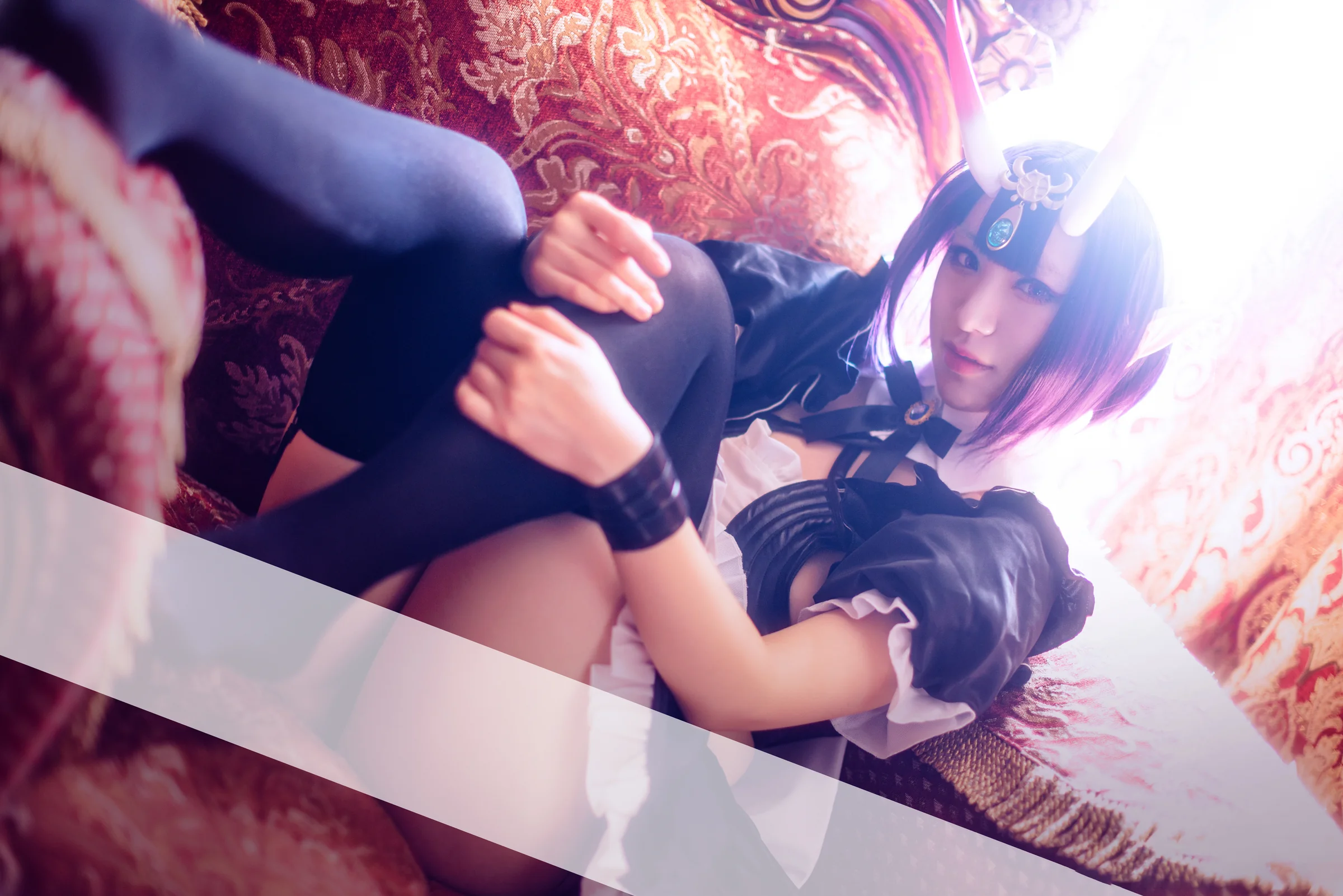 fate/grand order 酒吞童子女仆COS写真