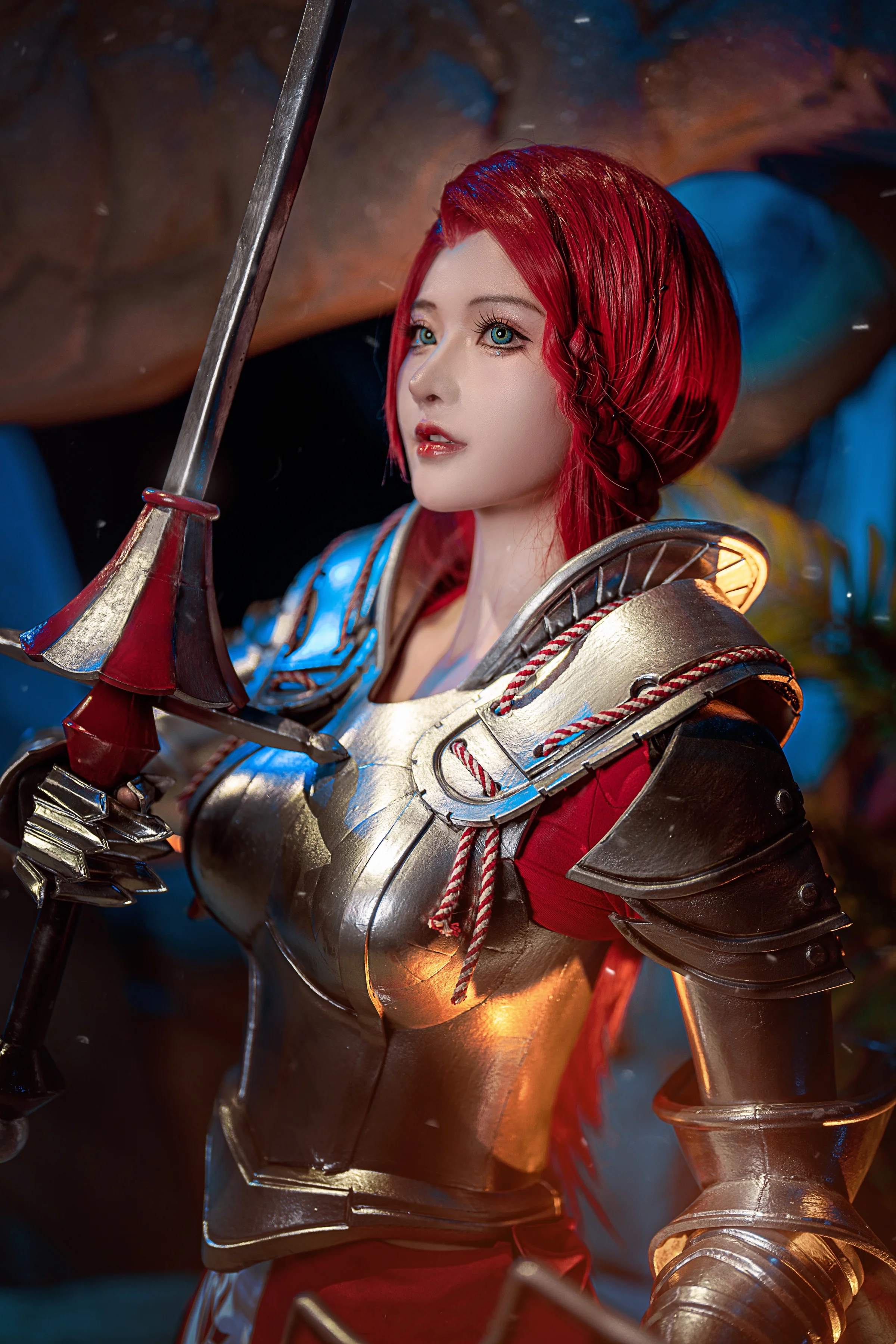 《黑色沙漠手游》女武神COS写真