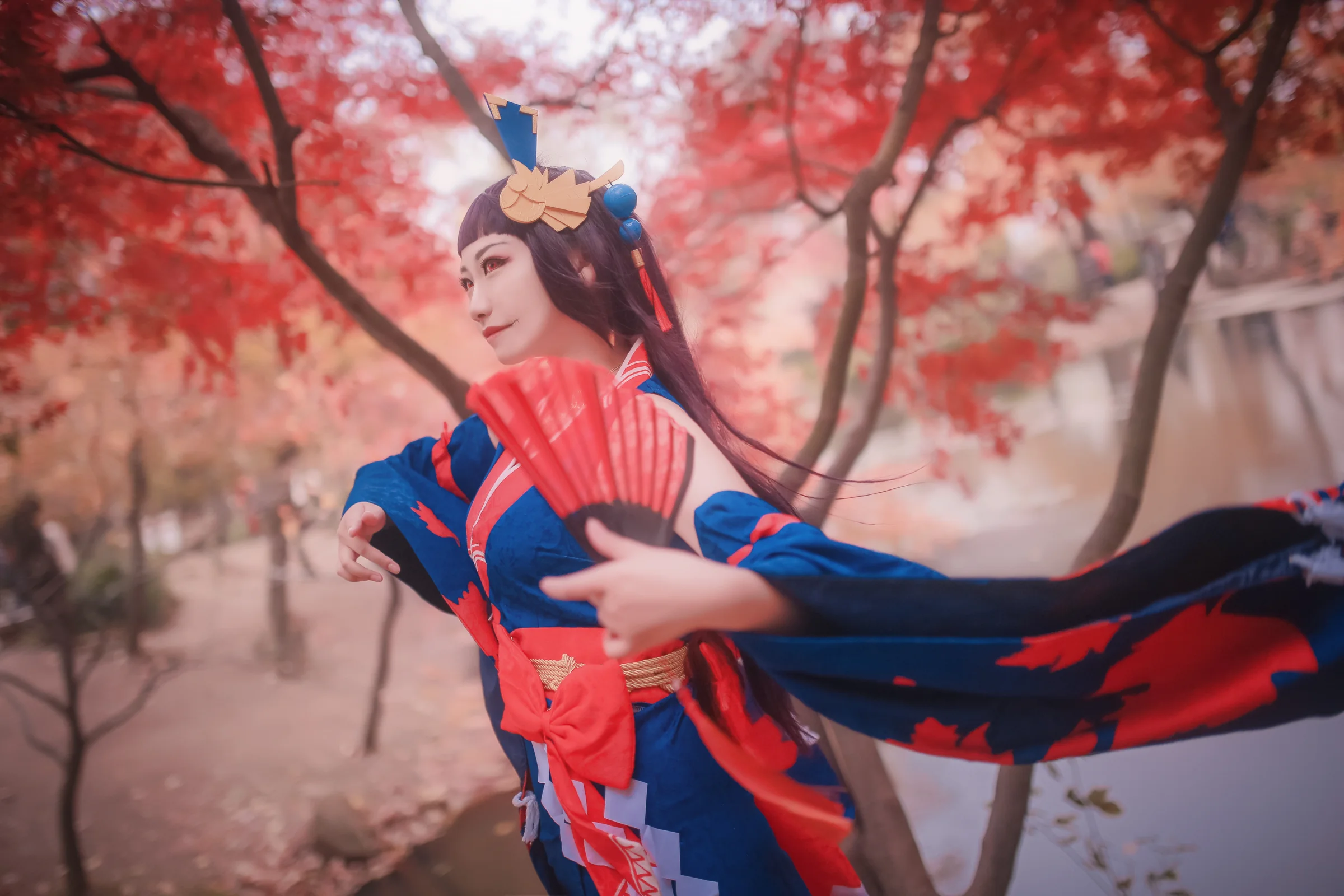 阴阳师 鬼女红叶未觉醒COS写真