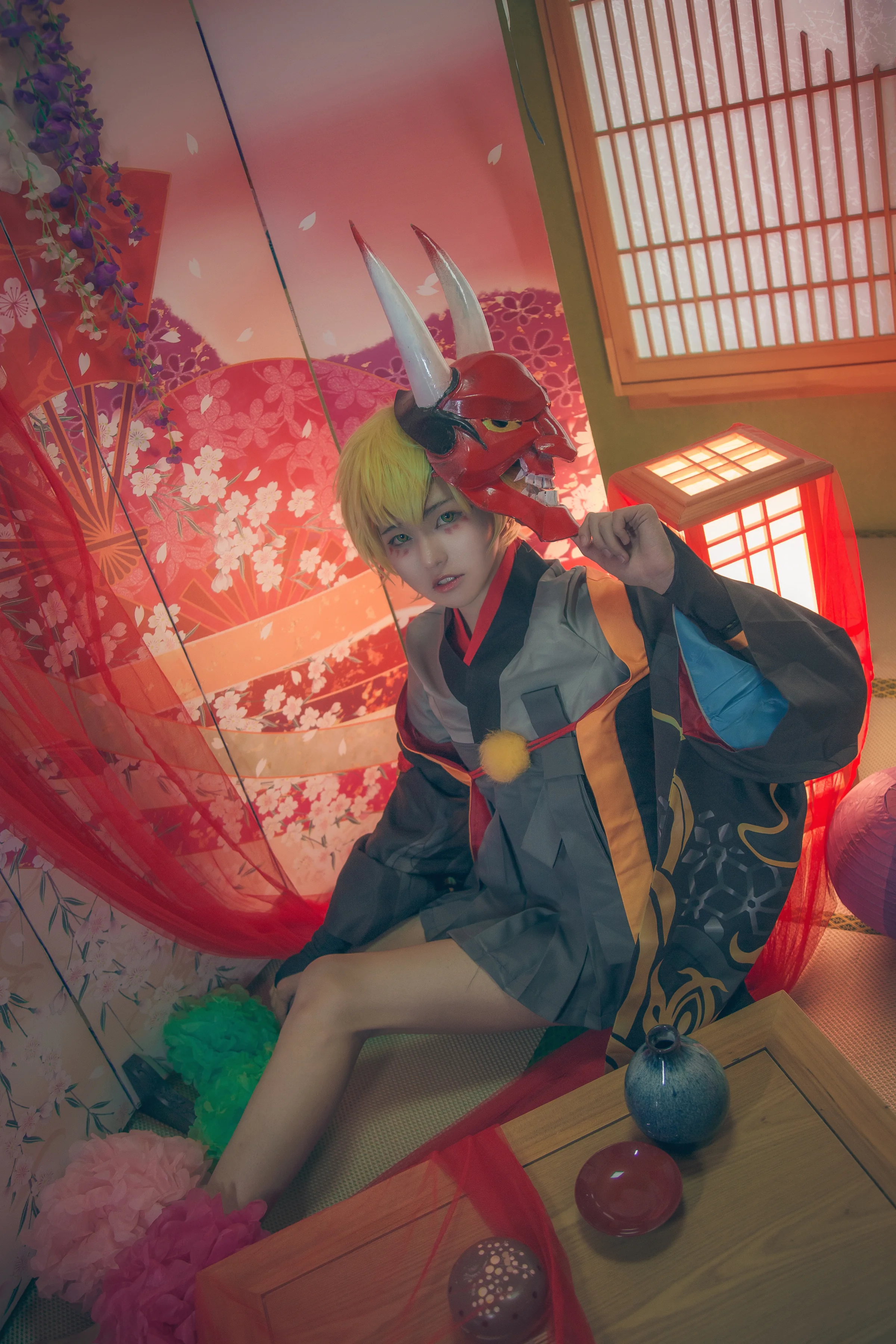一目连般若阴阳师COS写真