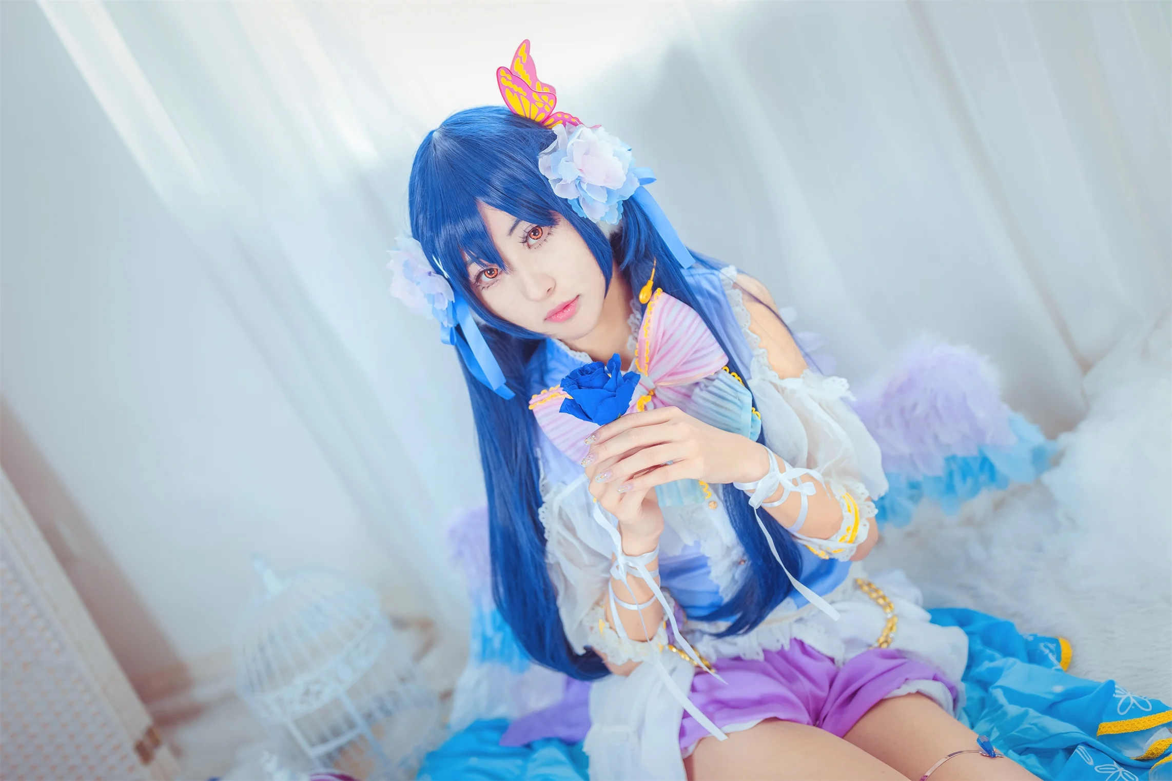 lovelive白色情人节 园田海未COS写真