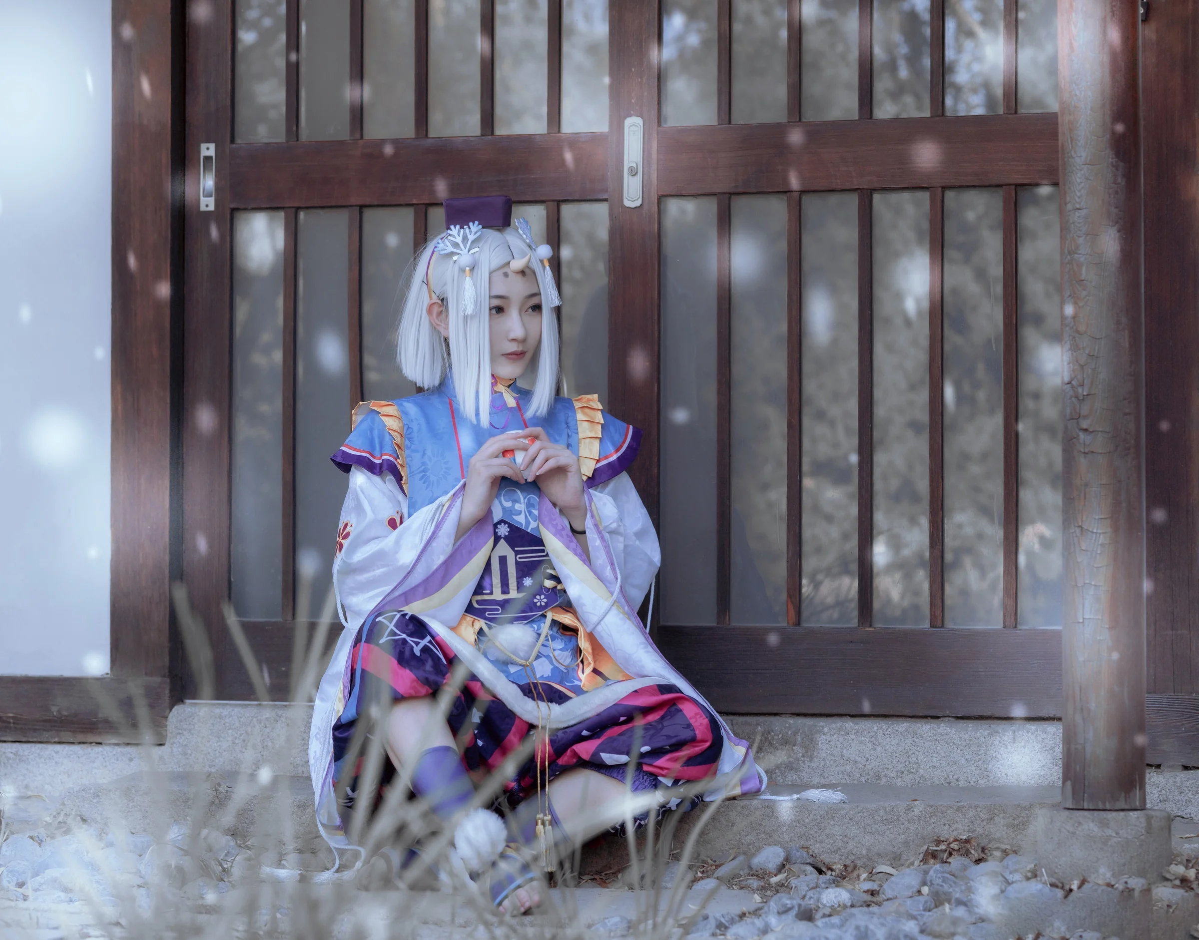 阴阳师 雪童子&雪女COS写真