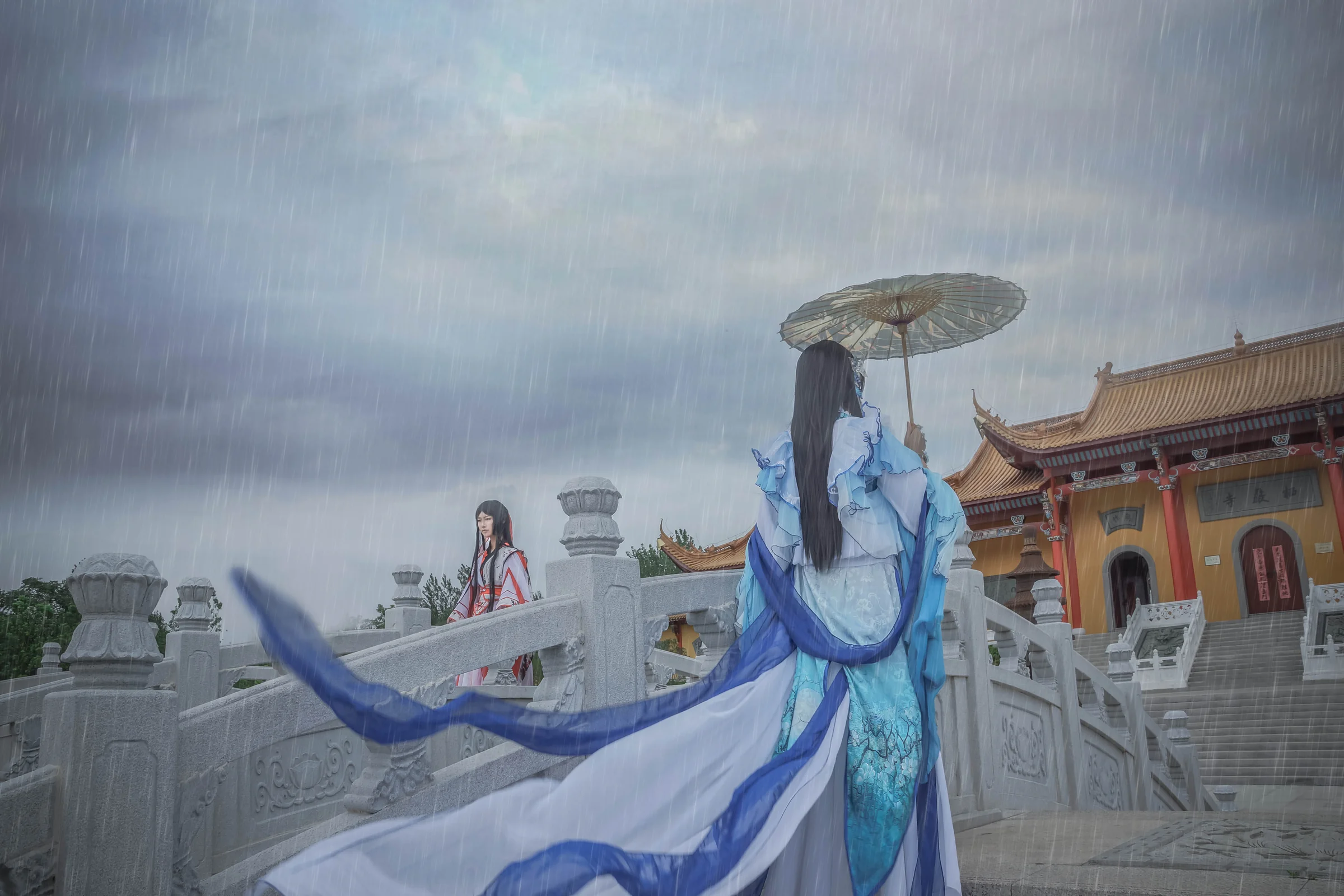 梅花兰花拟人COS写真-溯回