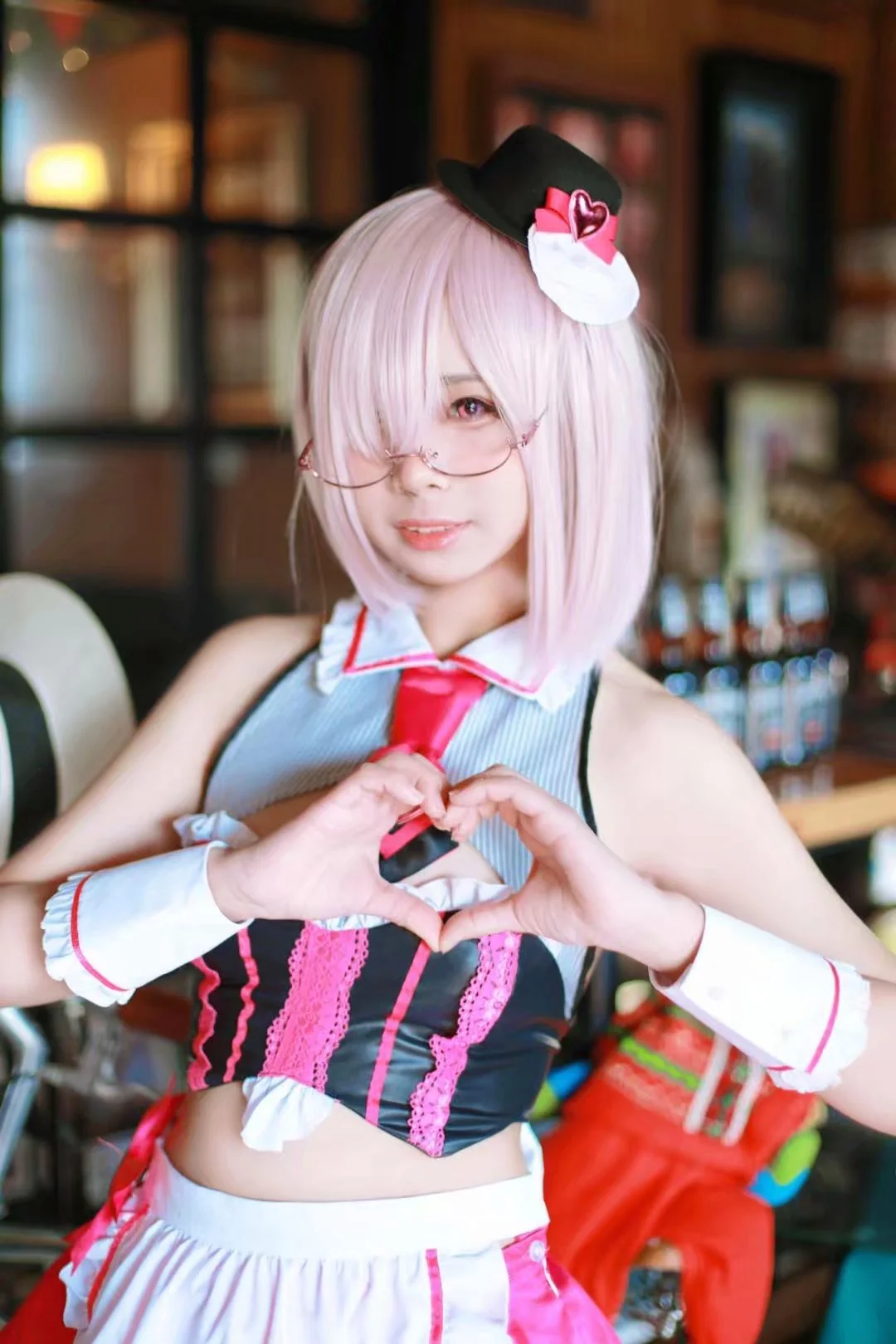 Fate/GrandOrder 玛修 情人节女仆COS写真