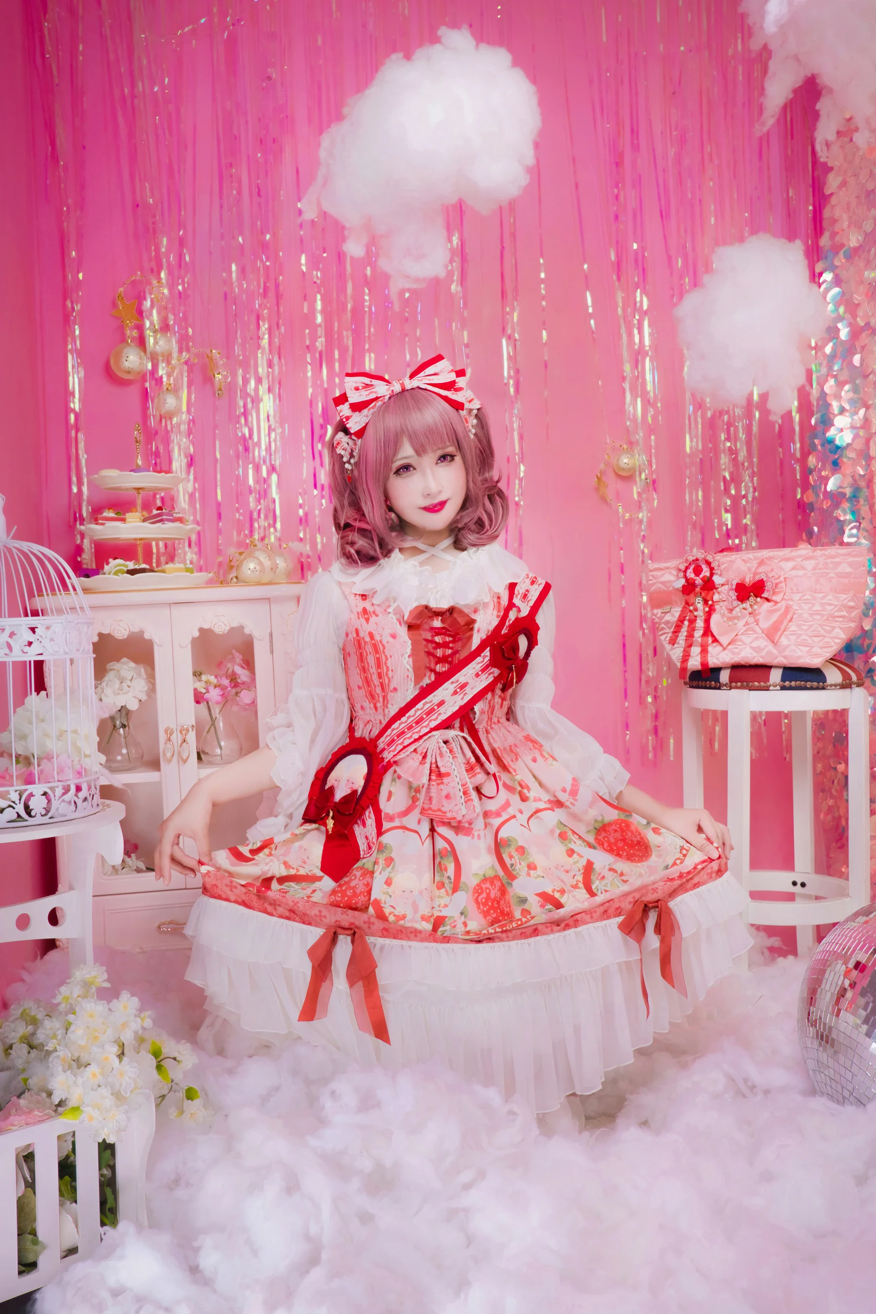 lolita装扮正片 草莓天使jsk｜高清图片集