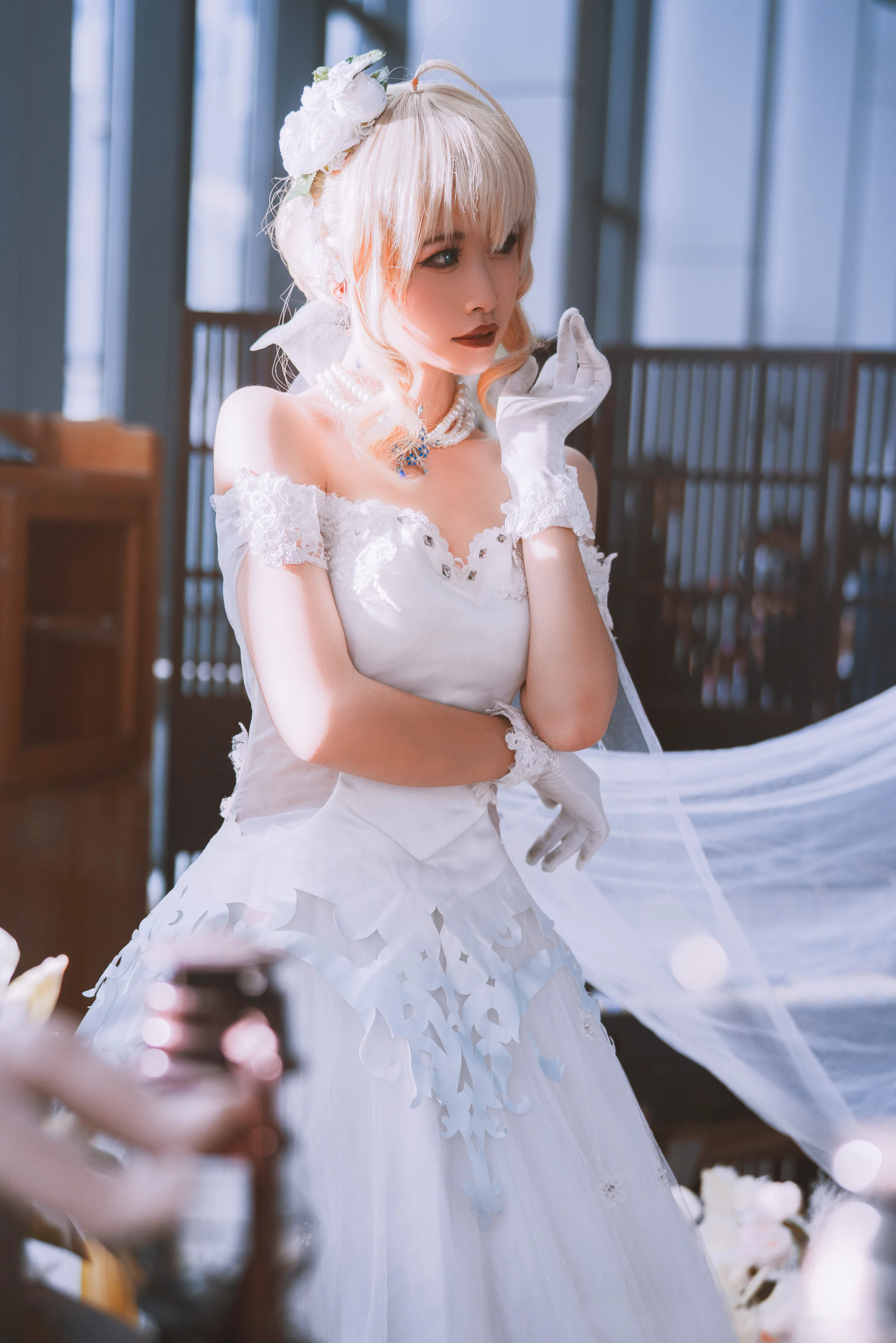 《fate》saber阿瓦隆COS写真