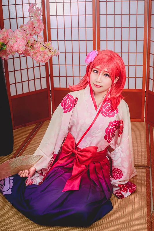 LOVELIVE!Maki同人和服COS写真