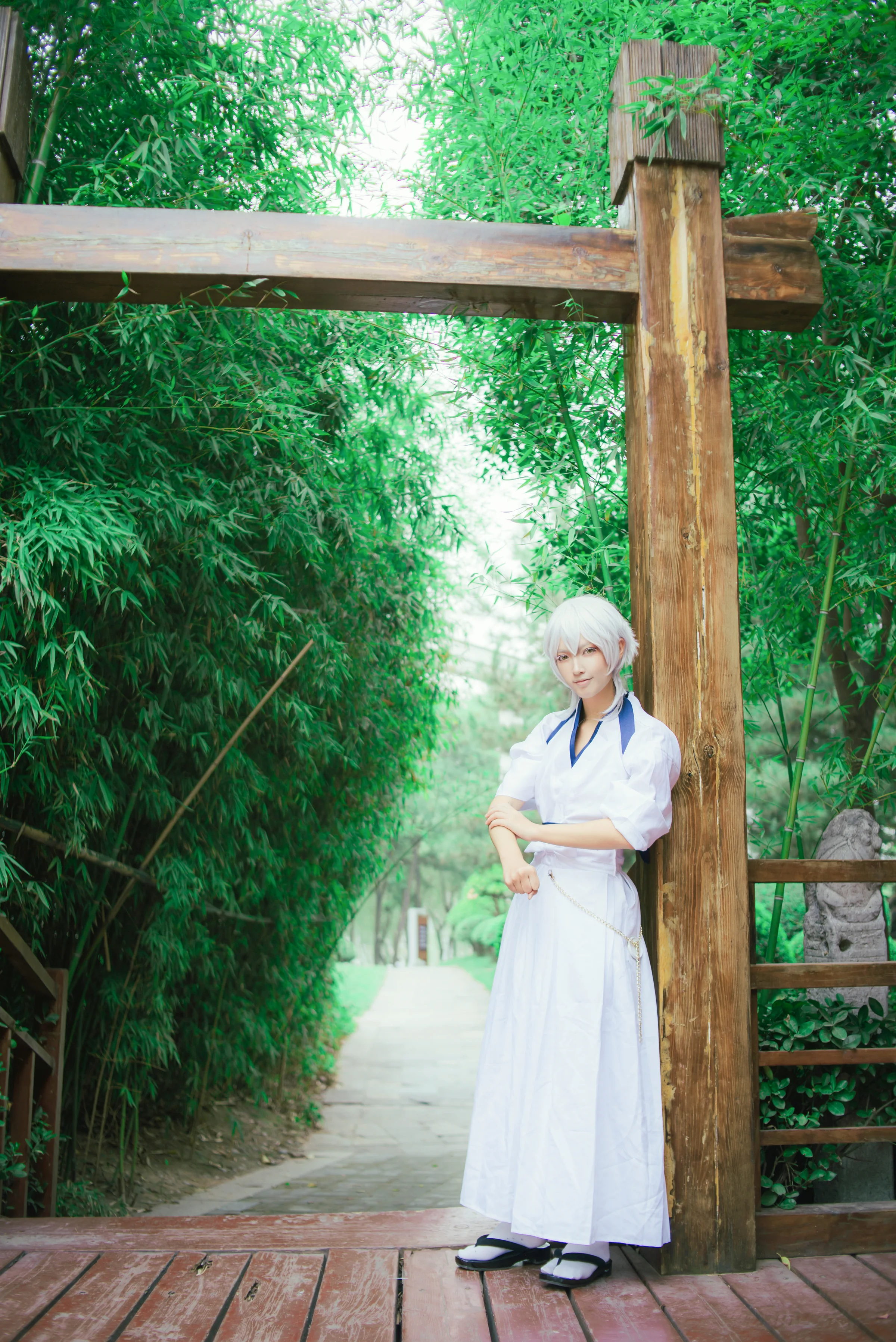 刀剑乱舞 鹤丸国永內番COS写真