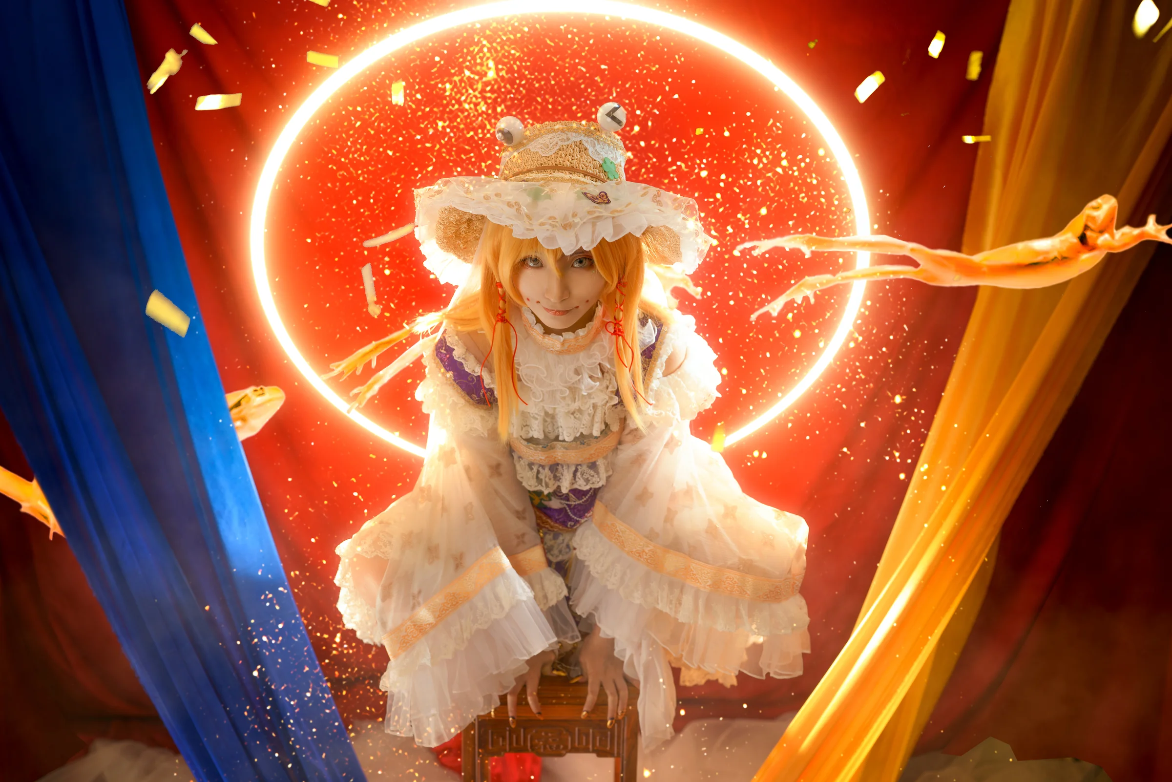 东方project 青蛙子 COS写真