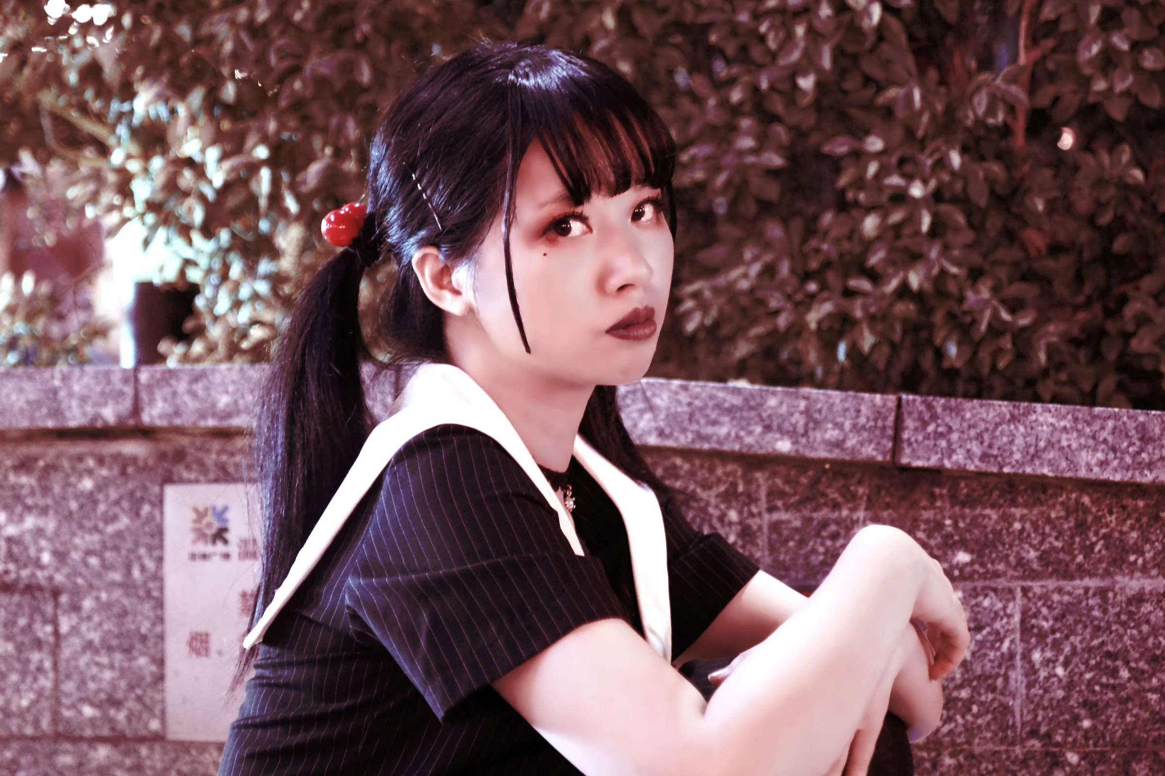 预热万圣节 ~恶魔系JK制服街拍｜高清图片集