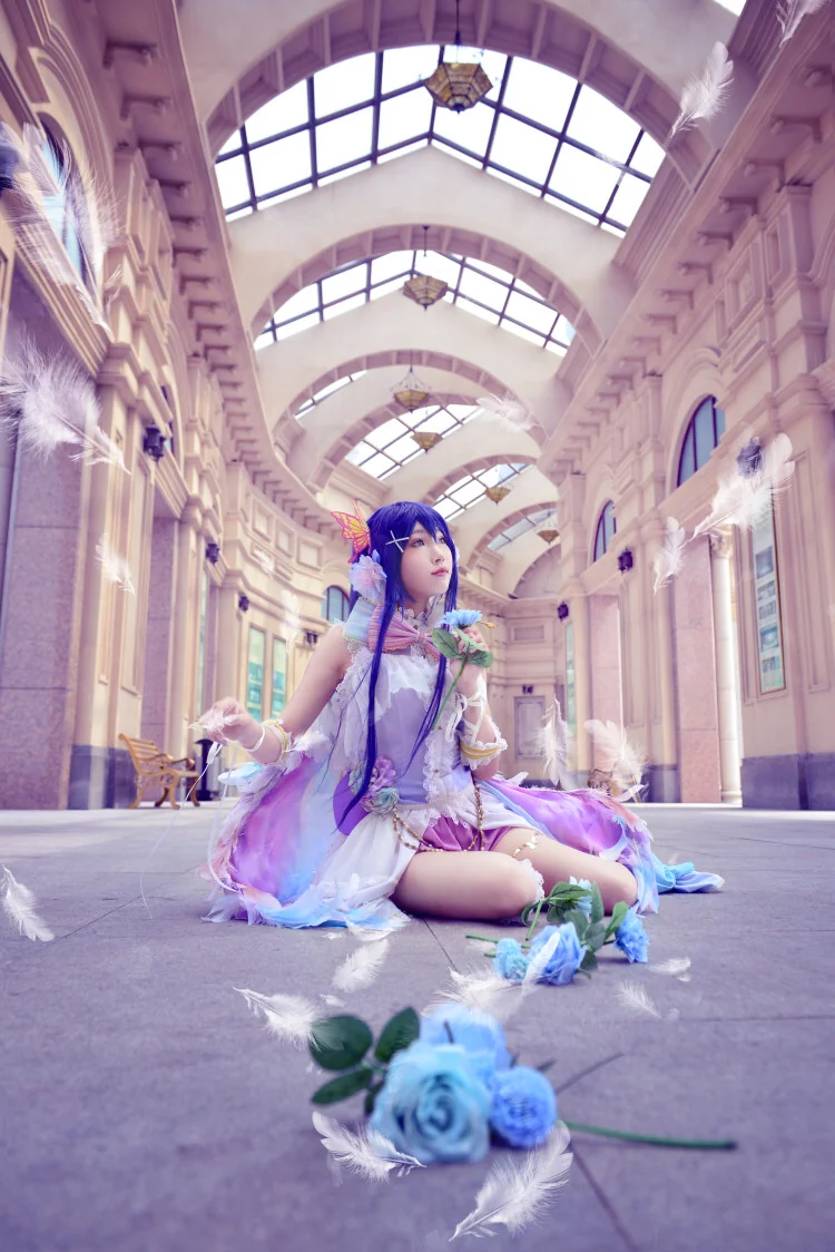 Love Live！白色情人节 园田海未COS写真