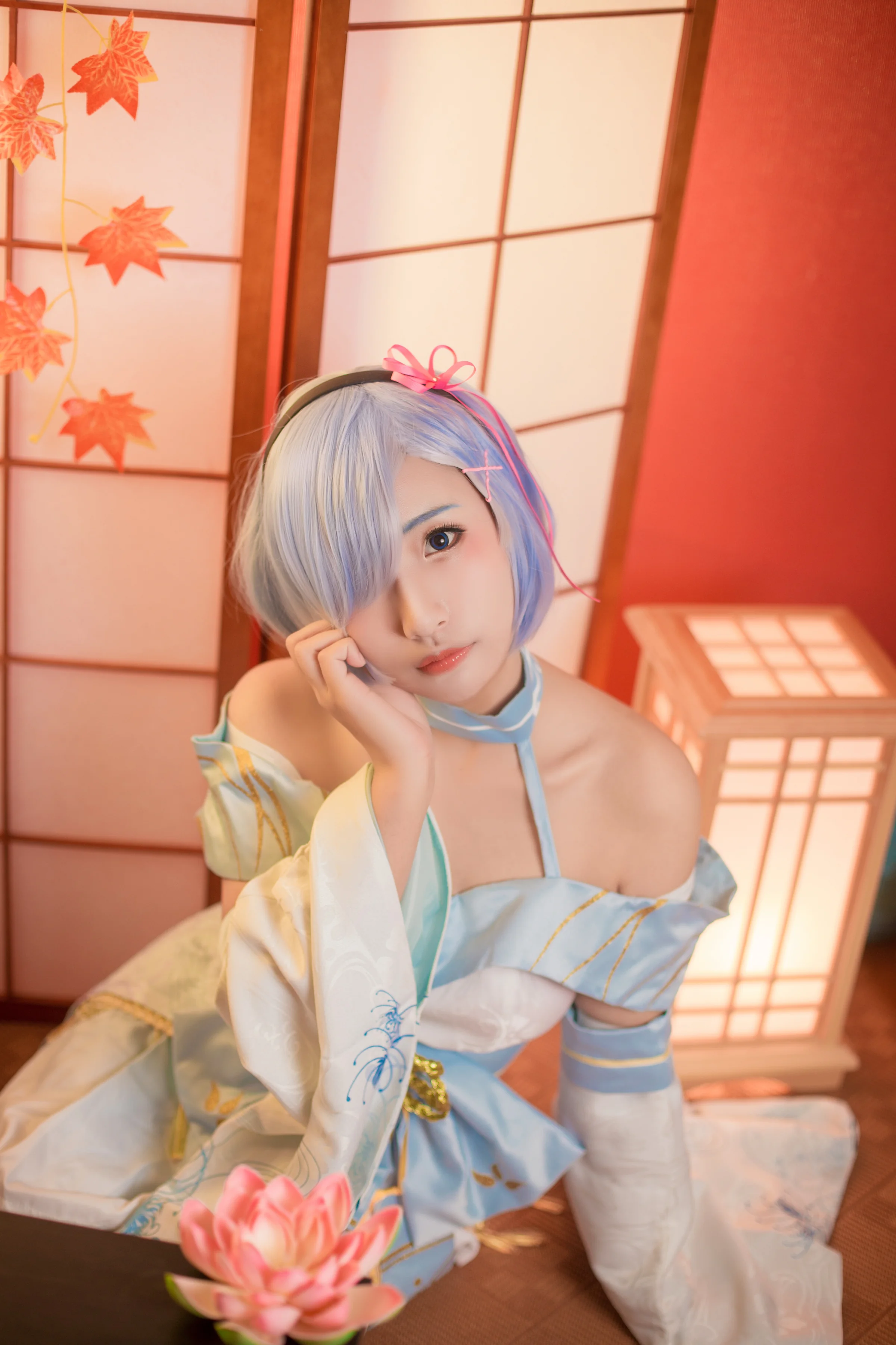 Re:从零开始的异世界生活雷姆COS写真，雷姆最喜欢姐姐了