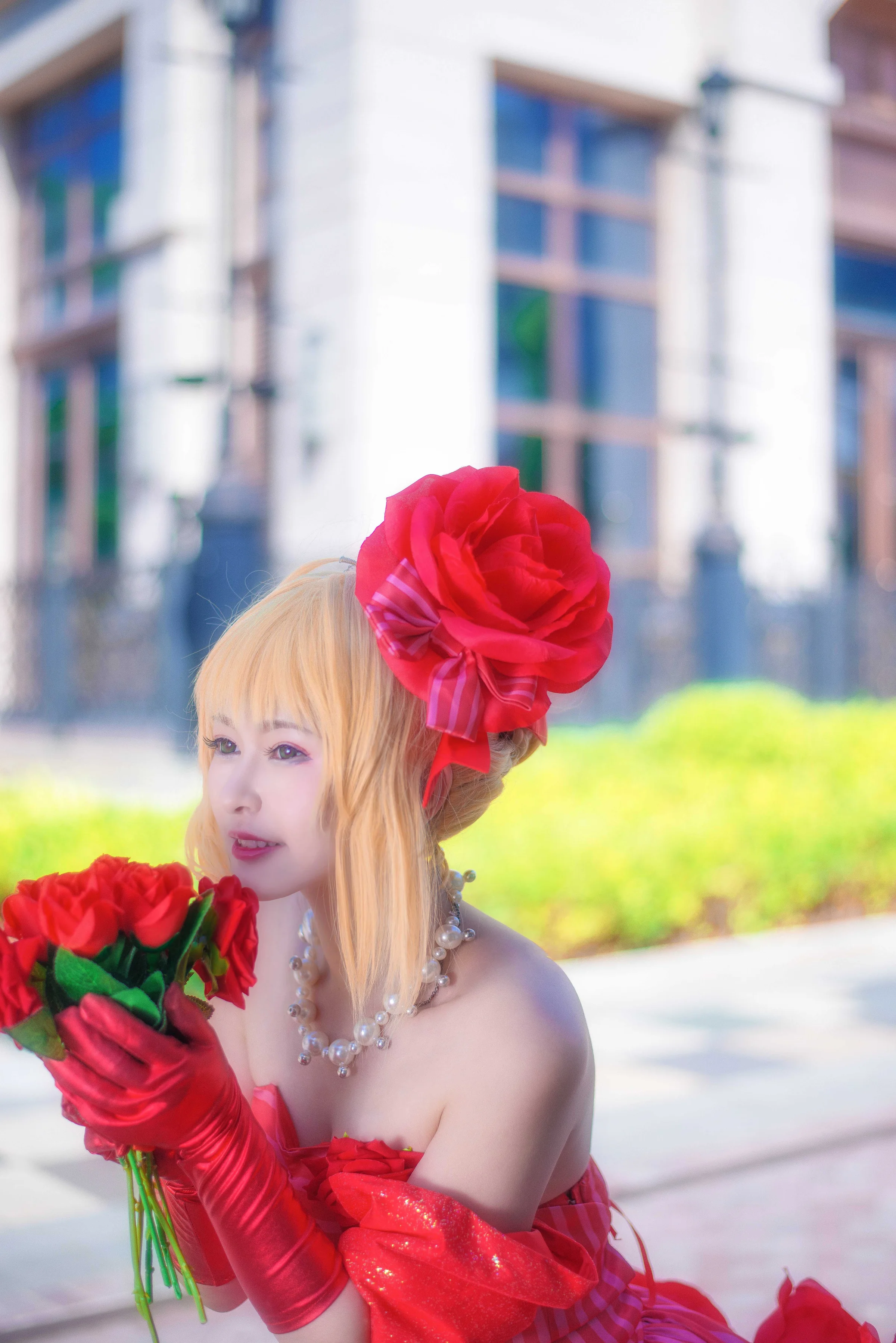Fate/EXTRA 尼禄偶像皇帝手办ver COS写真