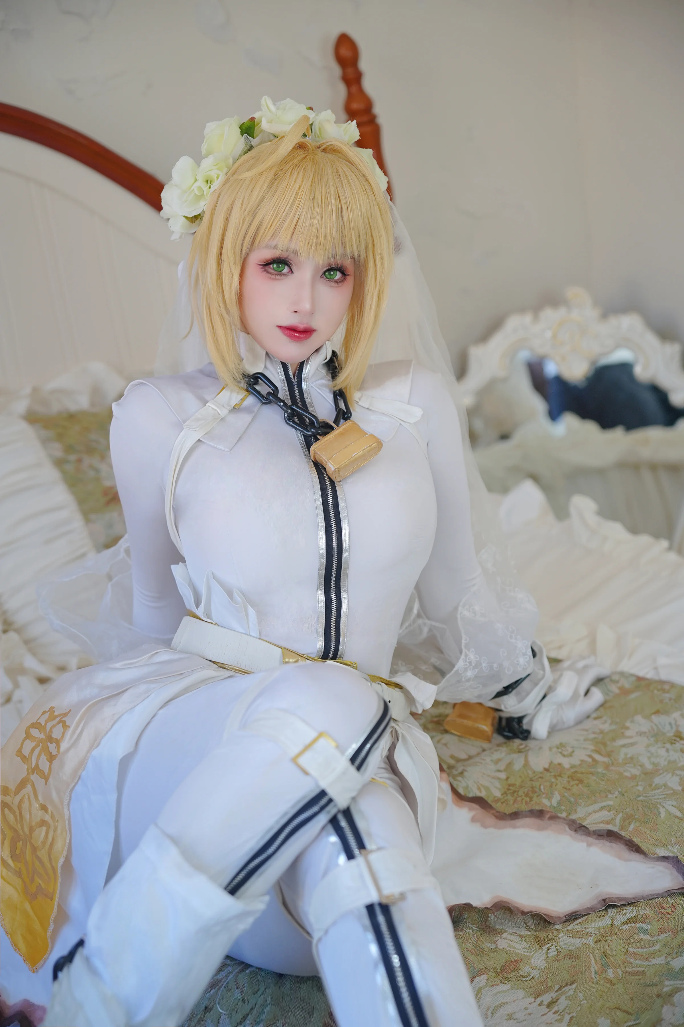 fate/grandorder 尼禄花嫁COS写真