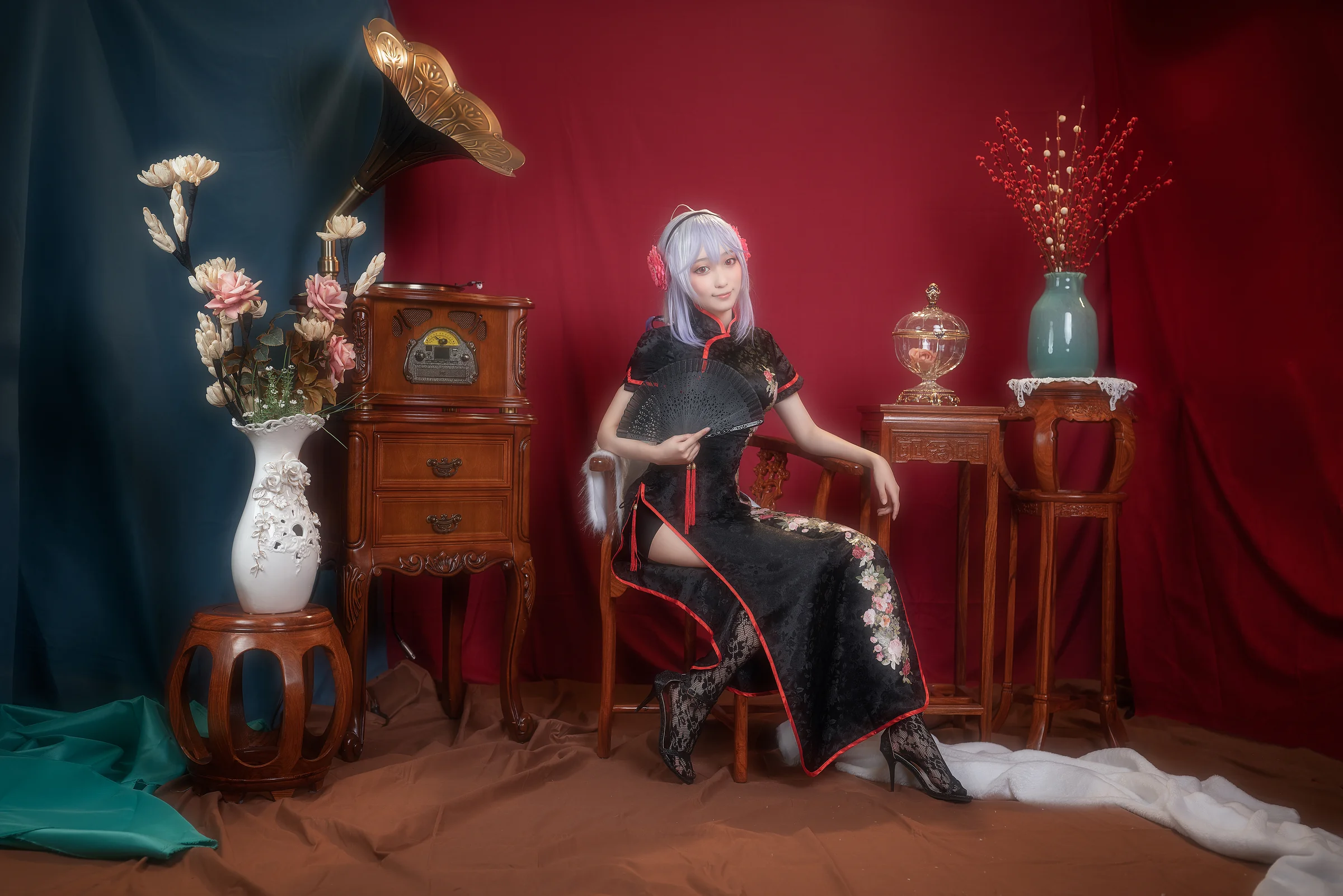弱音 旗袍 COS写真 初音未来