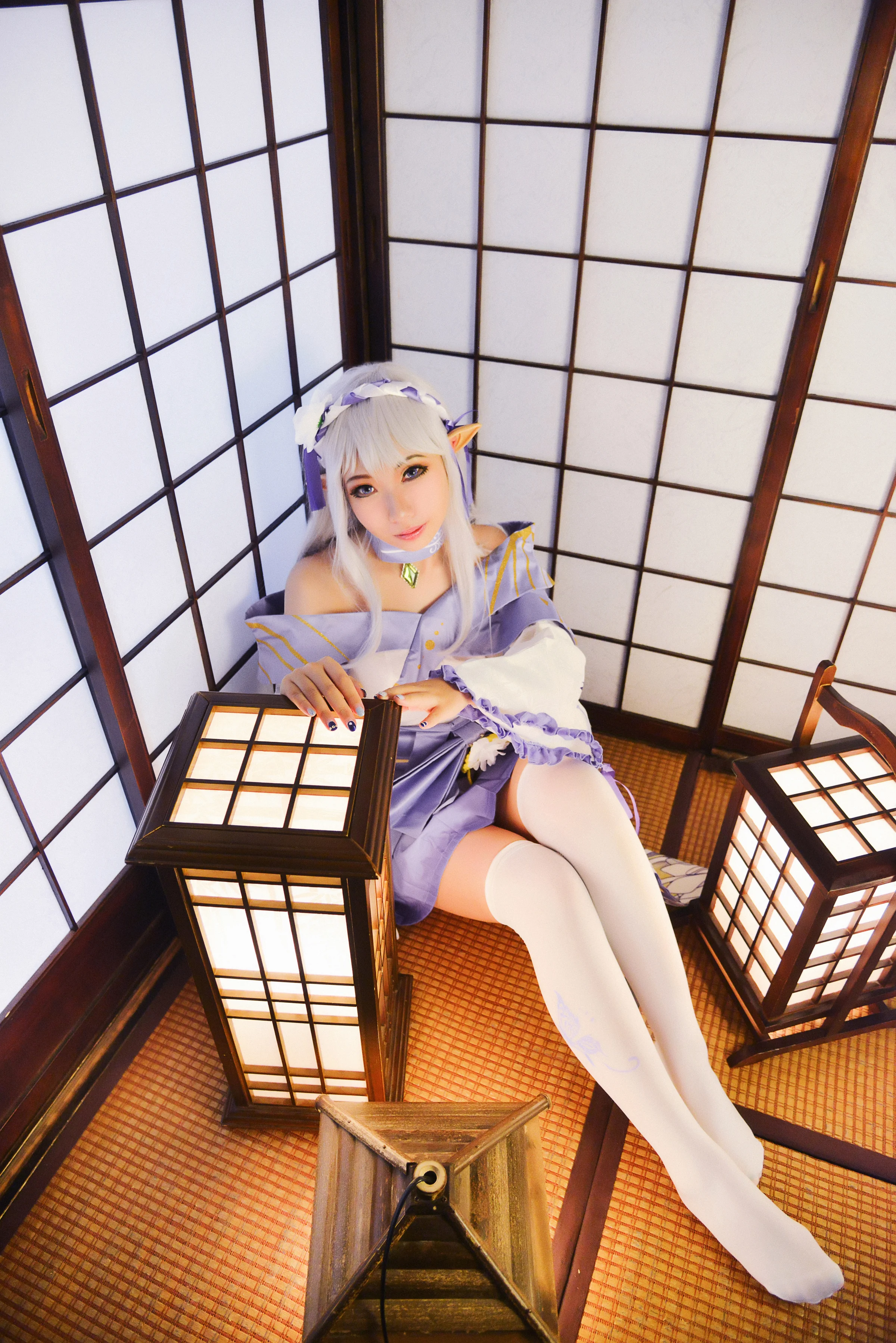 re：从零开始的异世界生活艾米莉亚和服COS写真