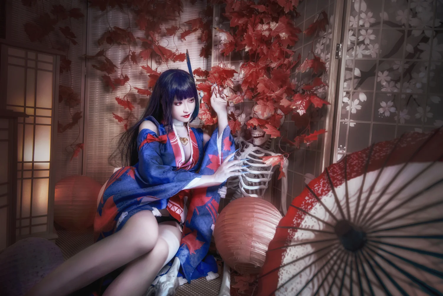 阴阳师 鬼女红叶未觉醒COS写真