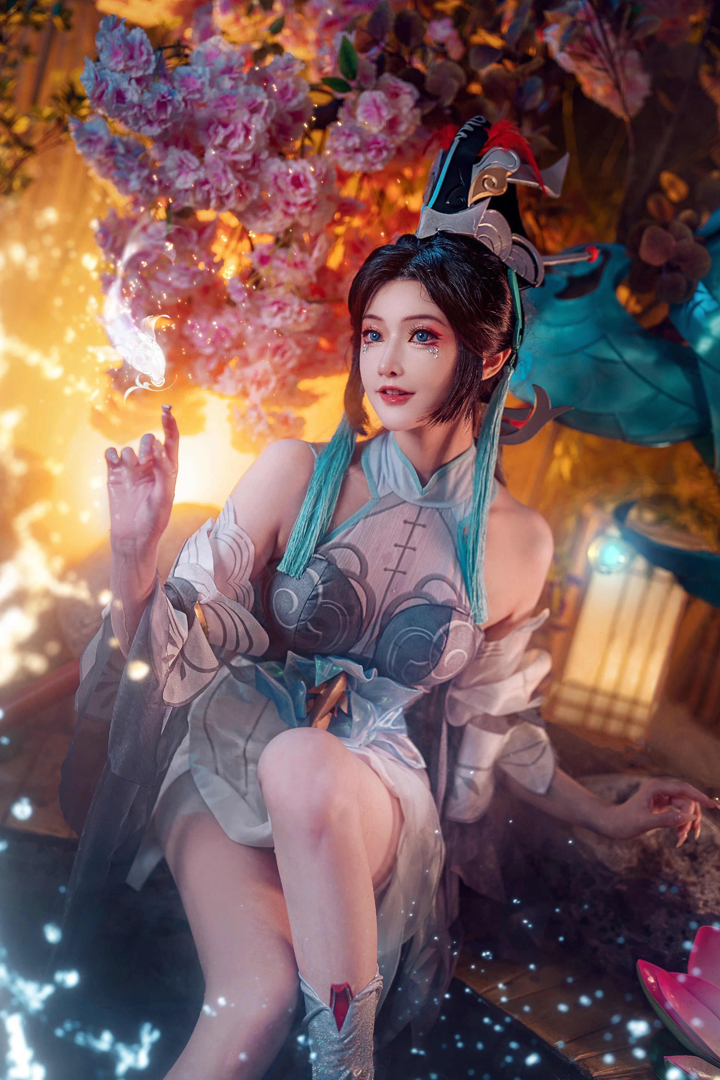 《王者荣耀》大乔白鹤梁神女COS写真