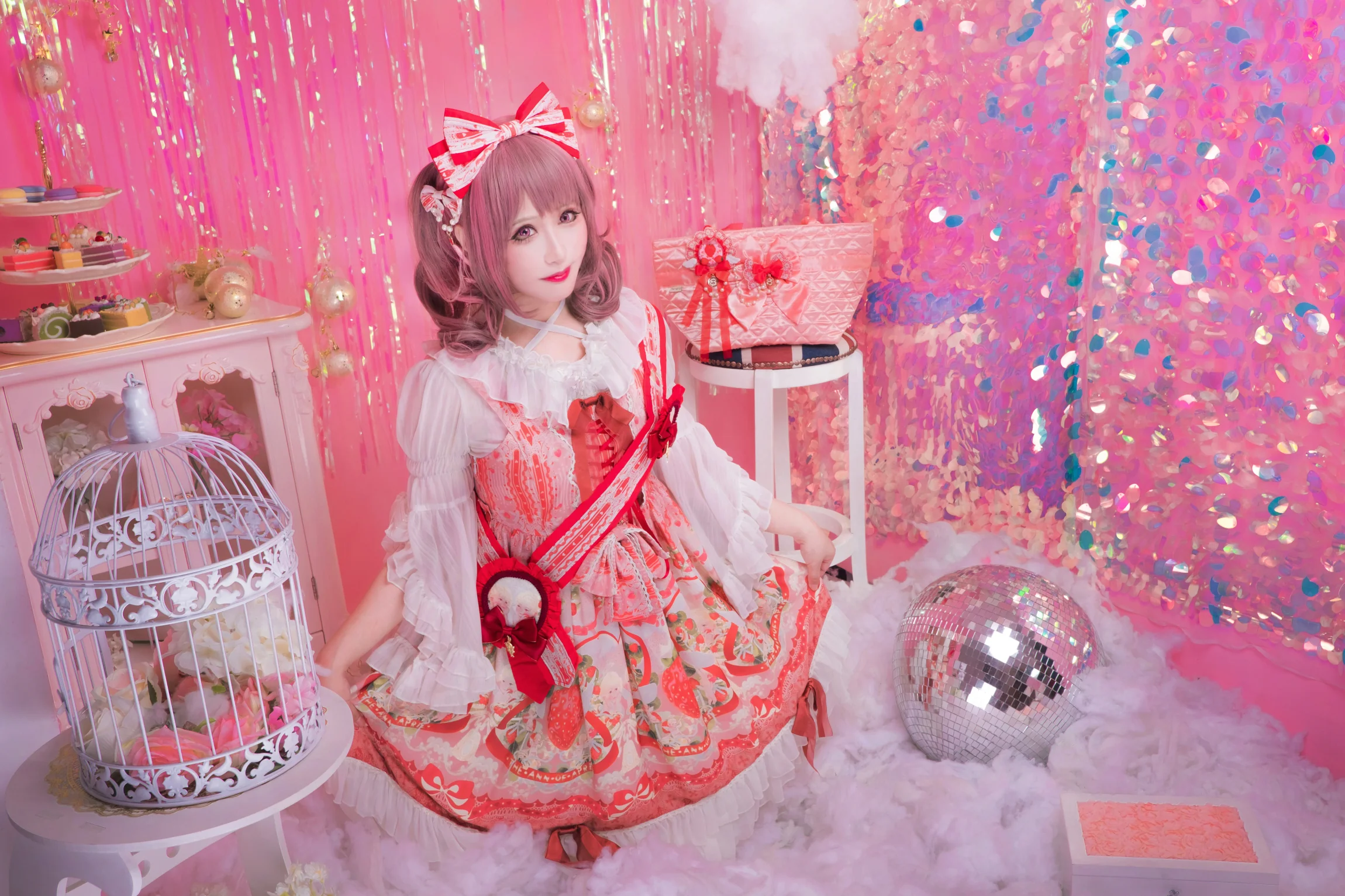 lolita装扮正片 草莓天使jsk｜高清图片集