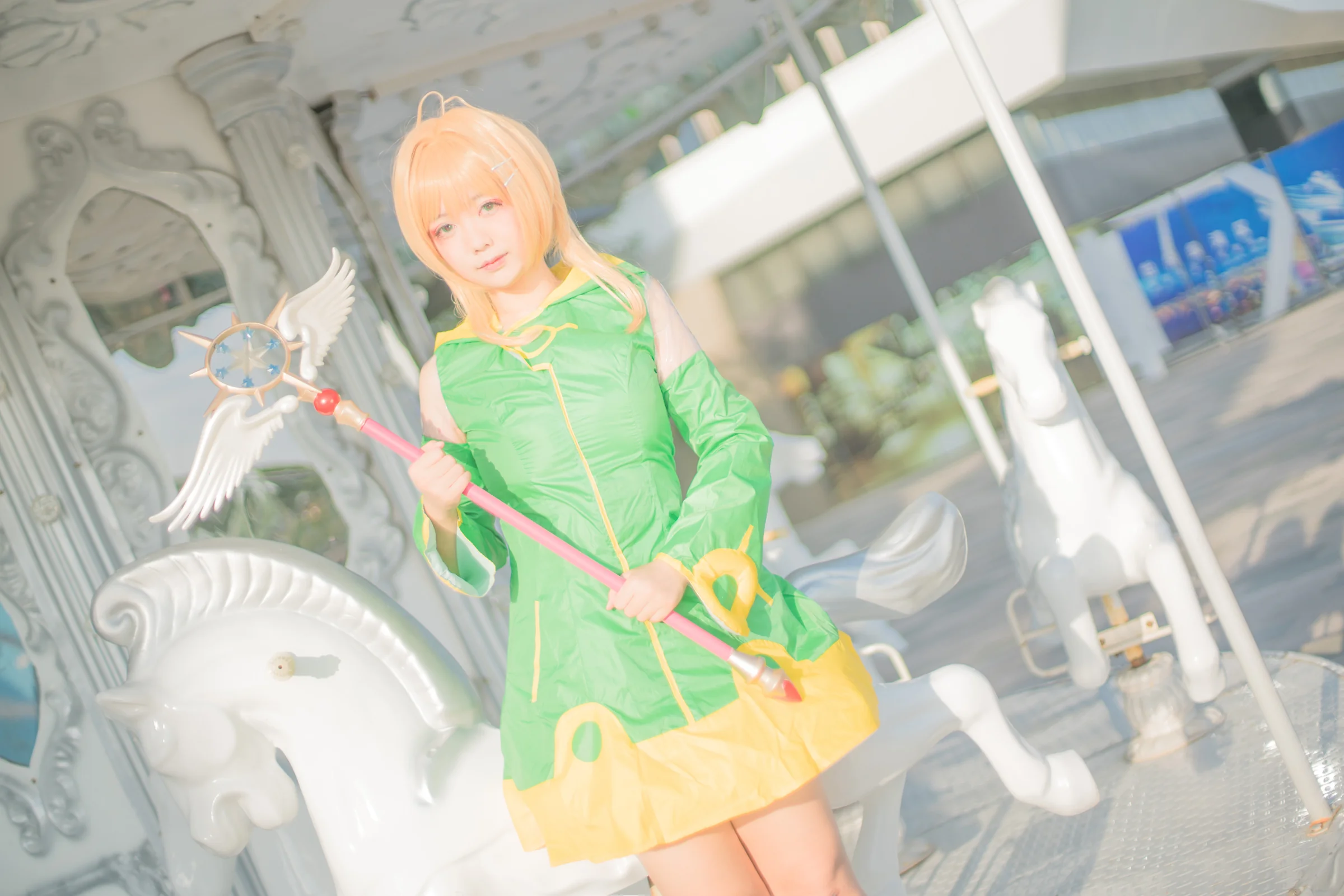 小樱青蛙战斗服COS写真
