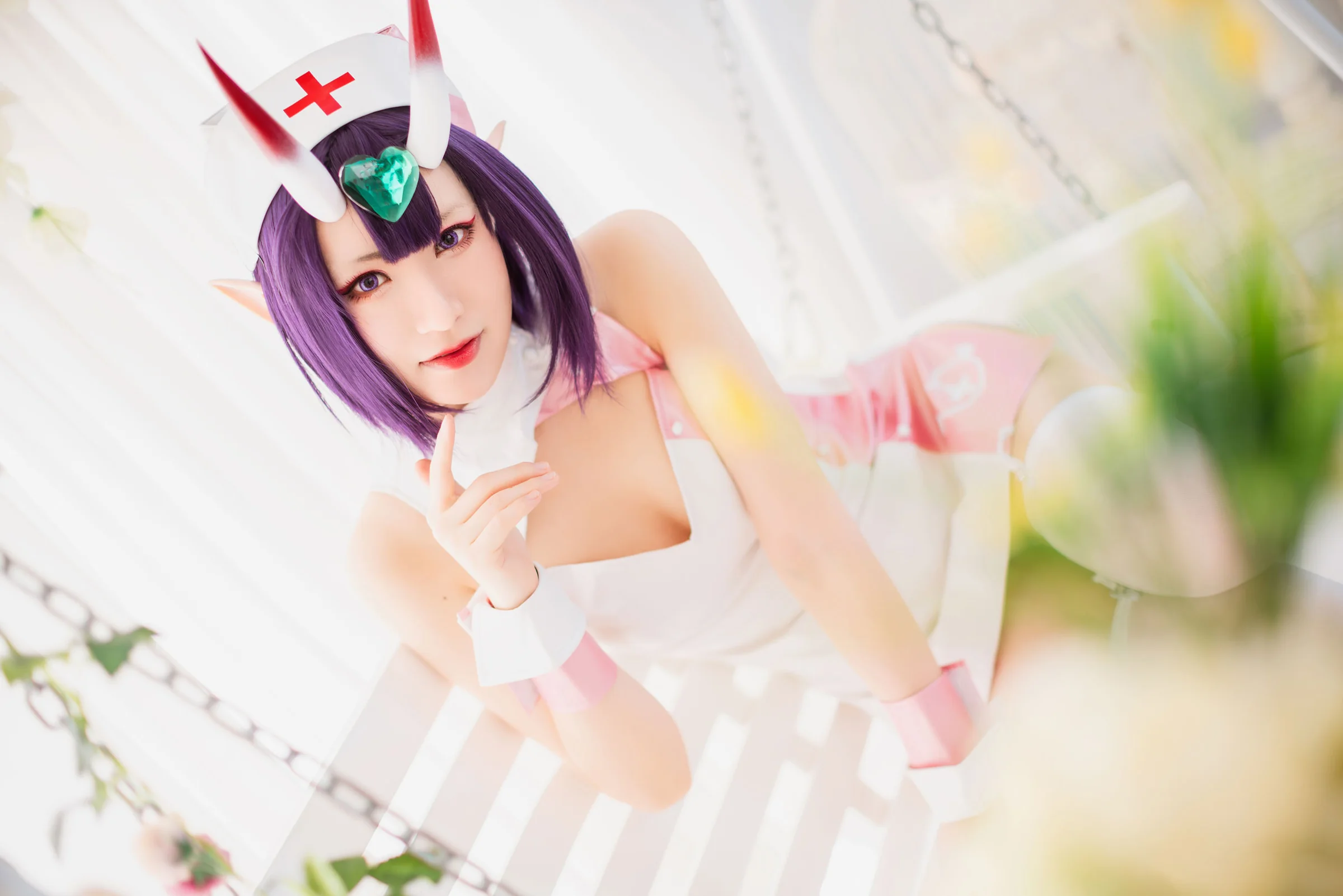 fgo 酒吞童子护士装COS写真
