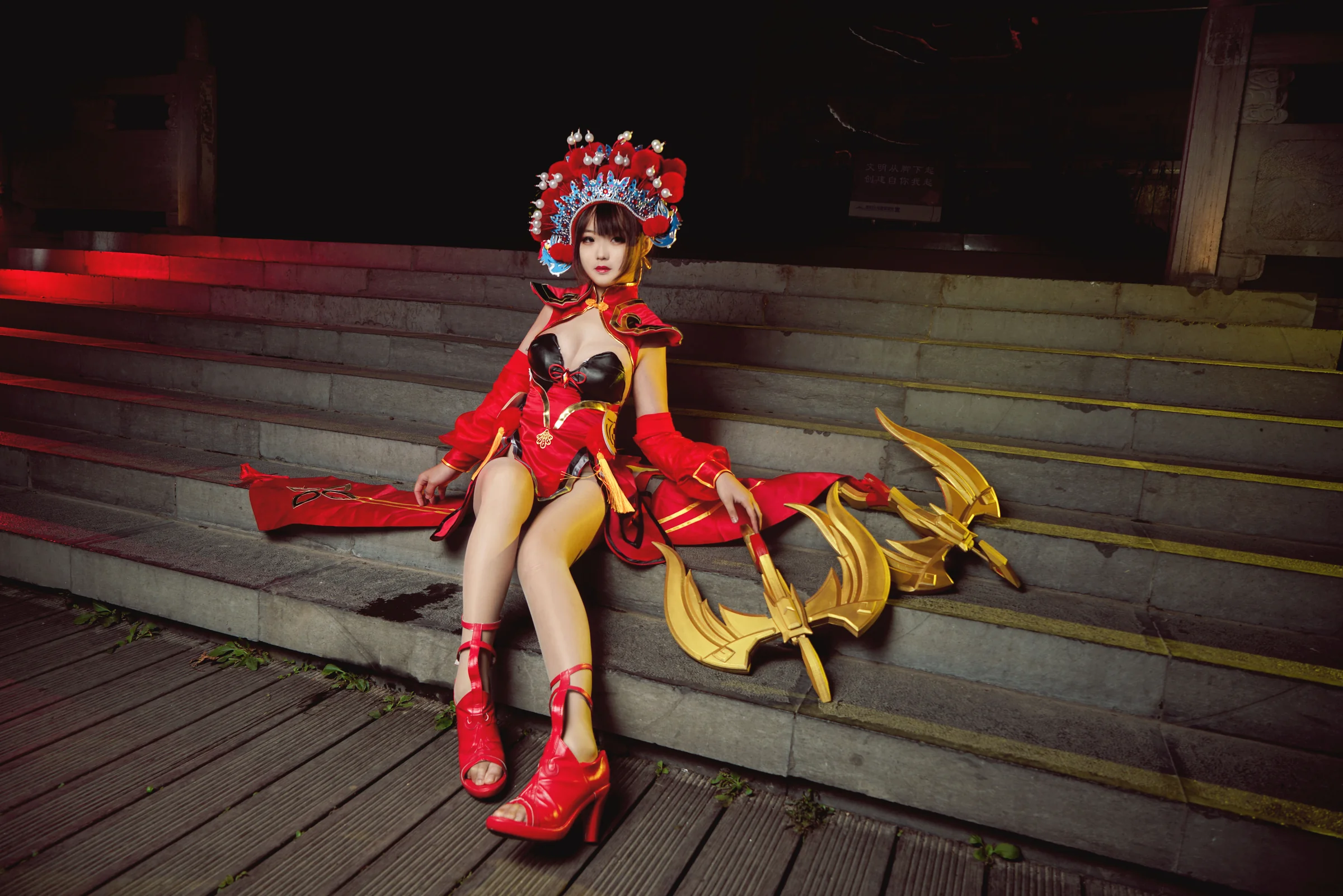 王者荣耀 虞姬霸王别姬COS写真，妾随大王，生死无悔