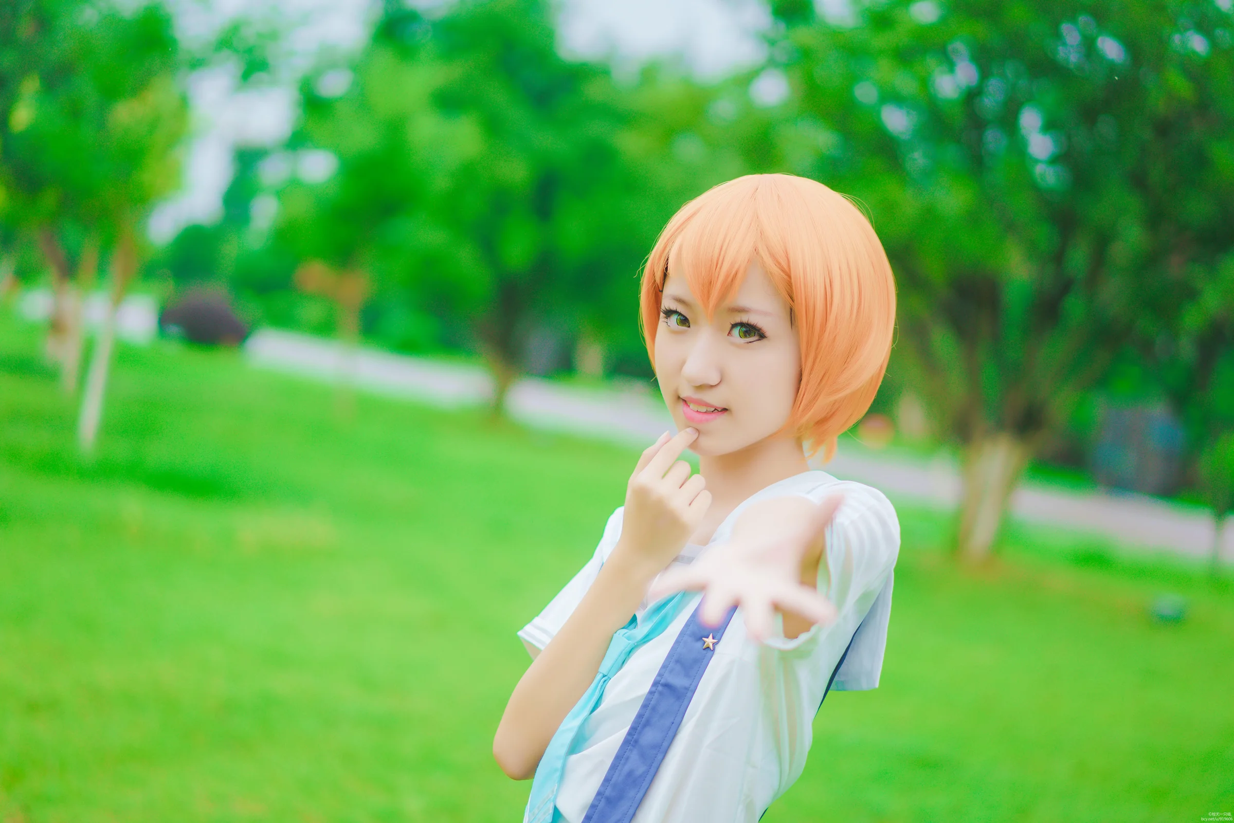 lovelive星空凛海军未觉醒COS写真