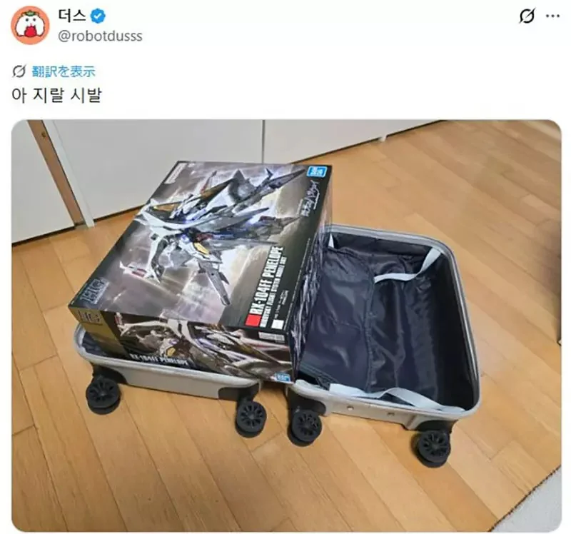 韓國鋼彈迷遊日本《買鋼普拉塞不進行李箱》網友們集思廣益提供解方了……｜高清图片集