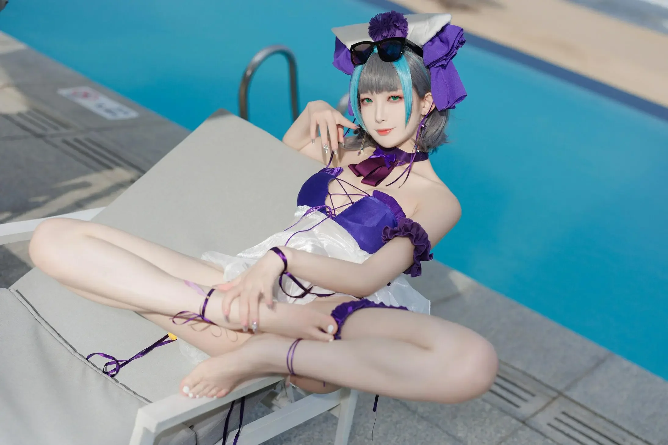 封疆疆v – 柴郡泳装｜高清图片集