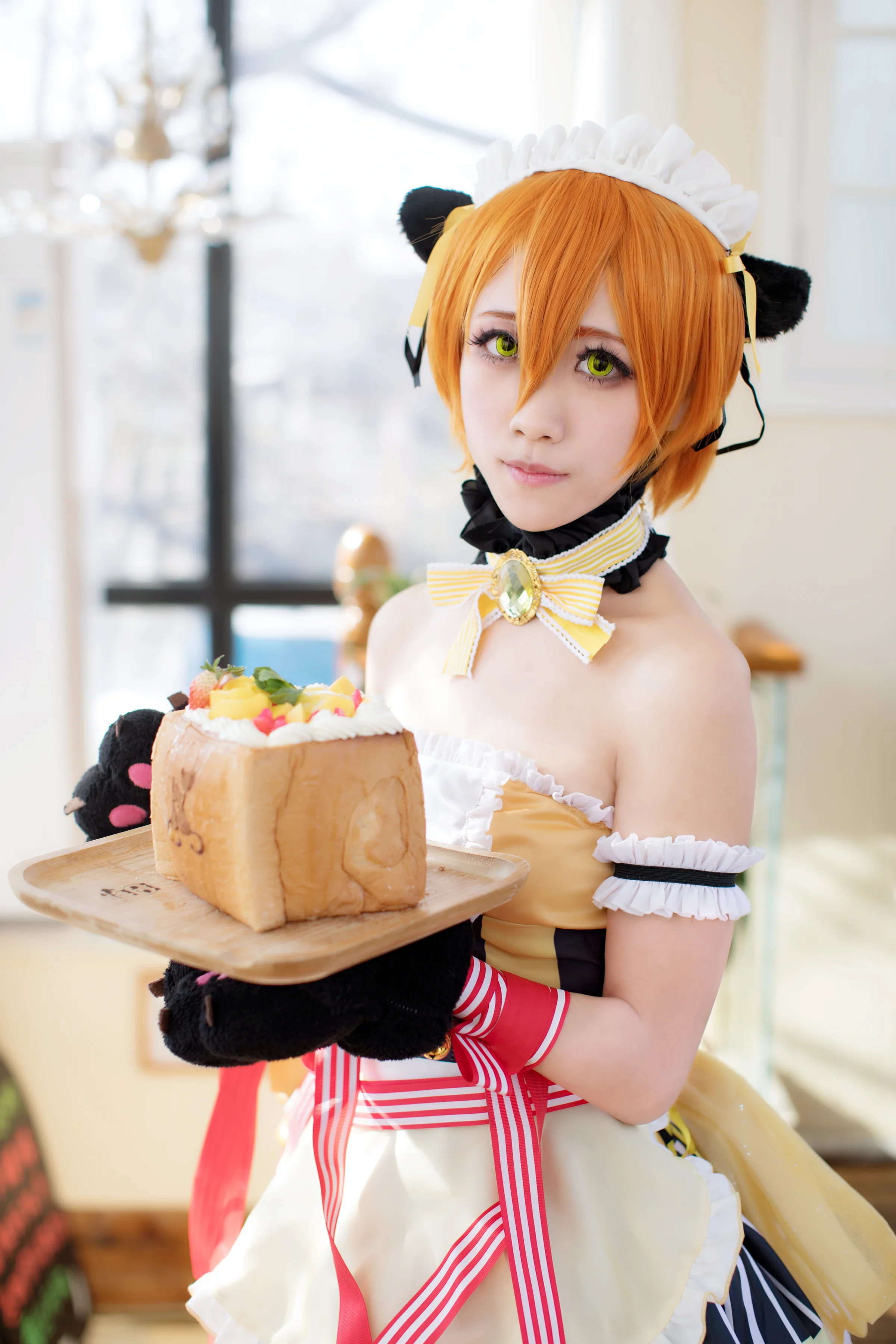 lovelive星空凛情人节女仆COS写真
