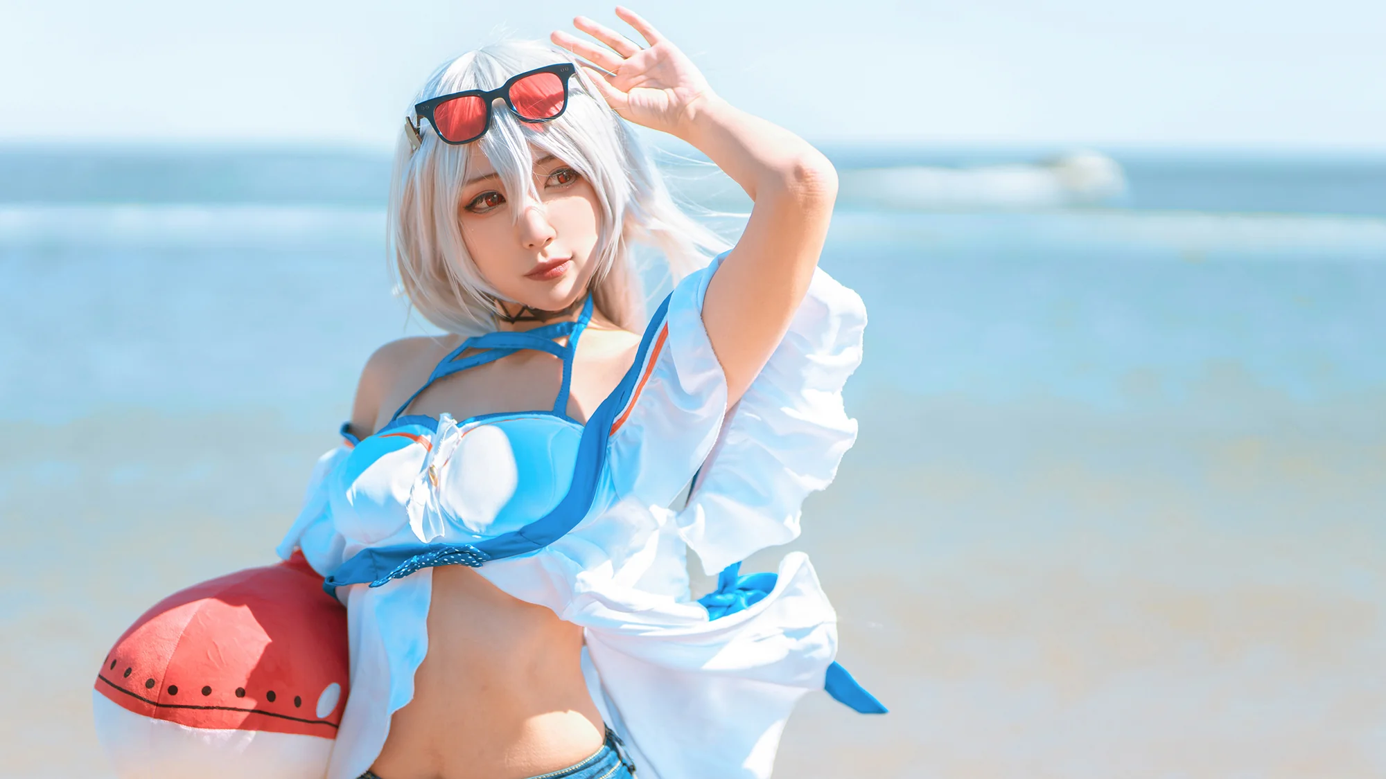 《明日方舟》斯卡蒂 COS写真