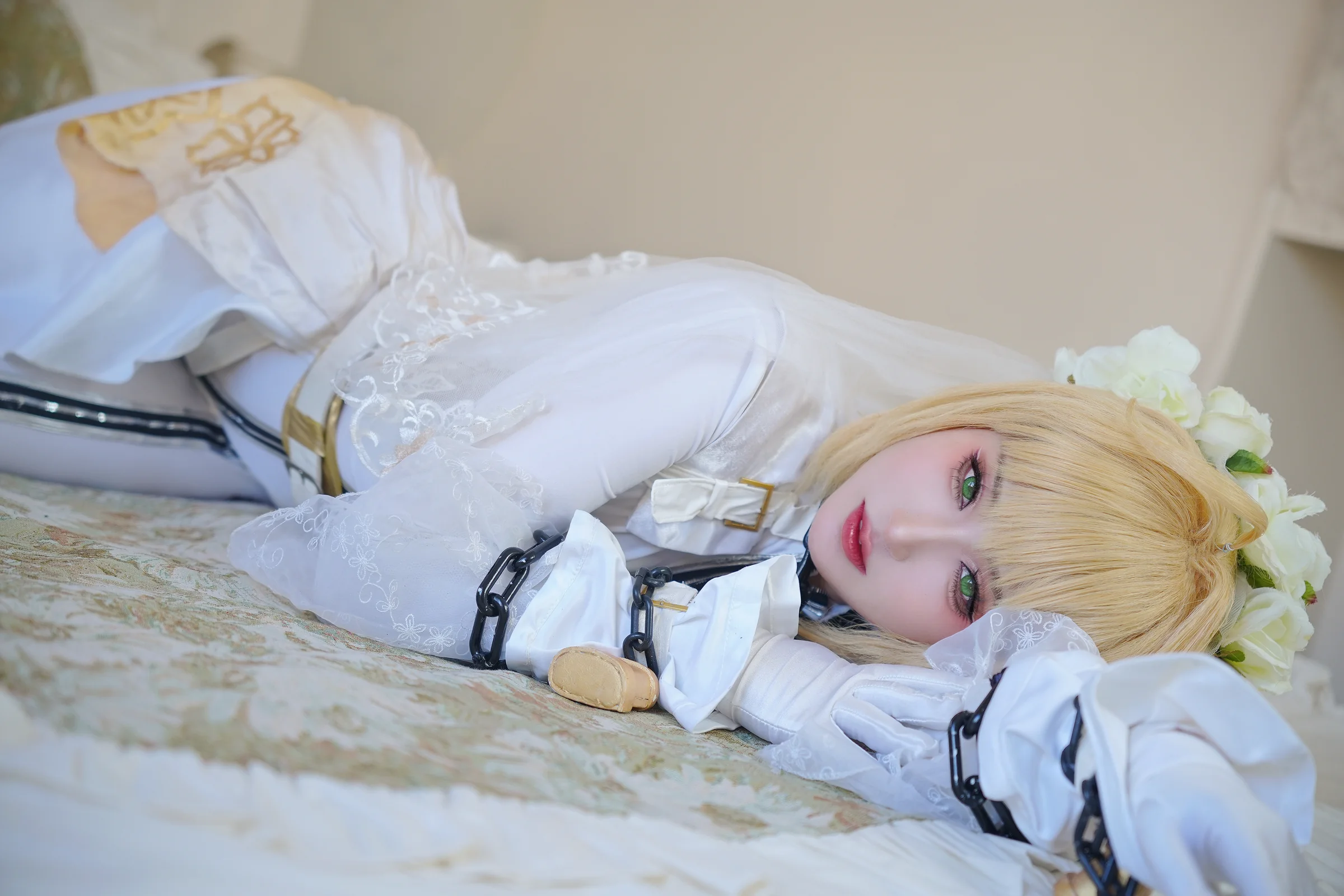 fate/grandorder 尼禄花嫁COS写真
