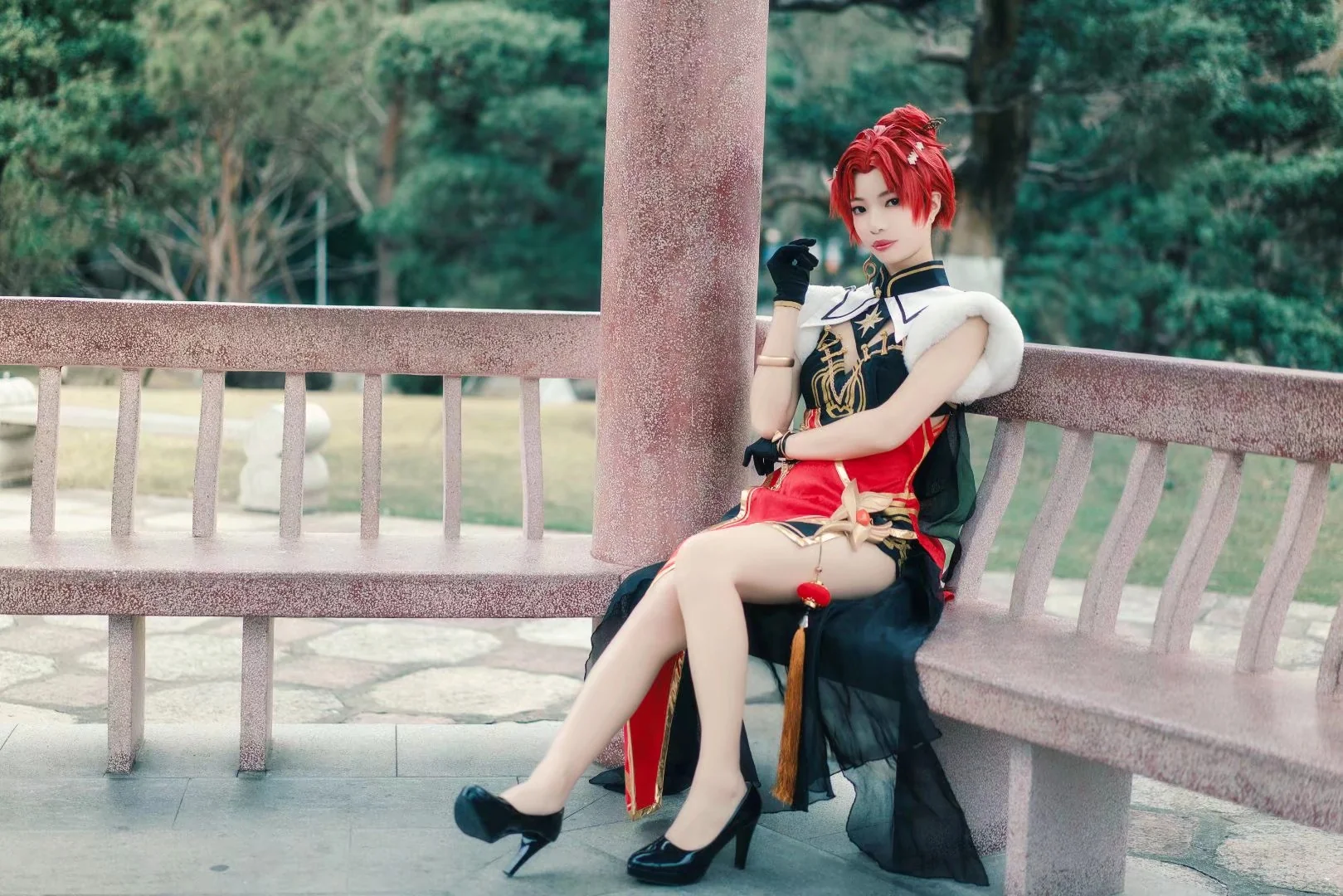 【崩坏3】姬子•锦绣春霞COS写真