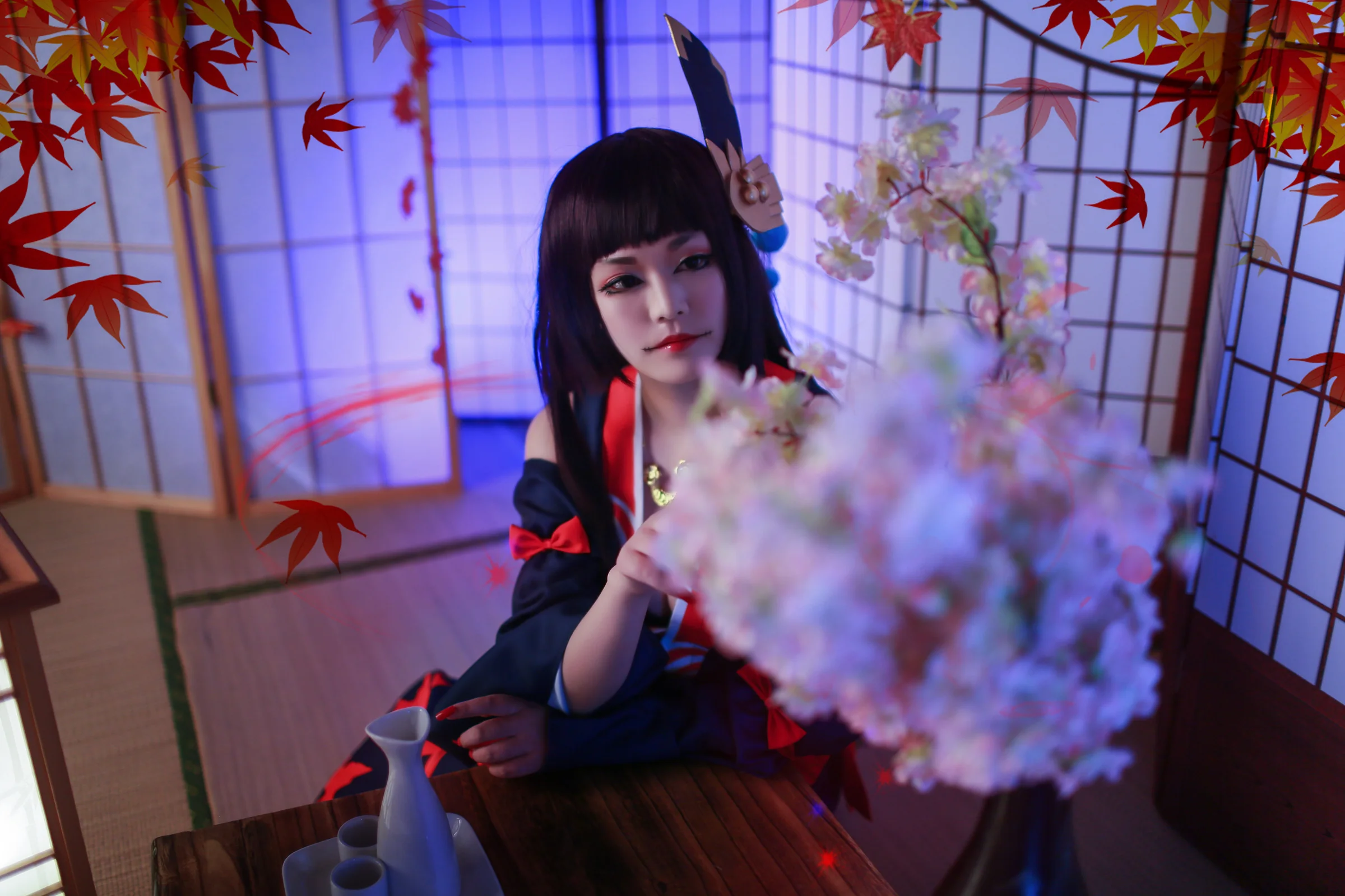 鬼女红叶COS写真，希望大家喜欢
