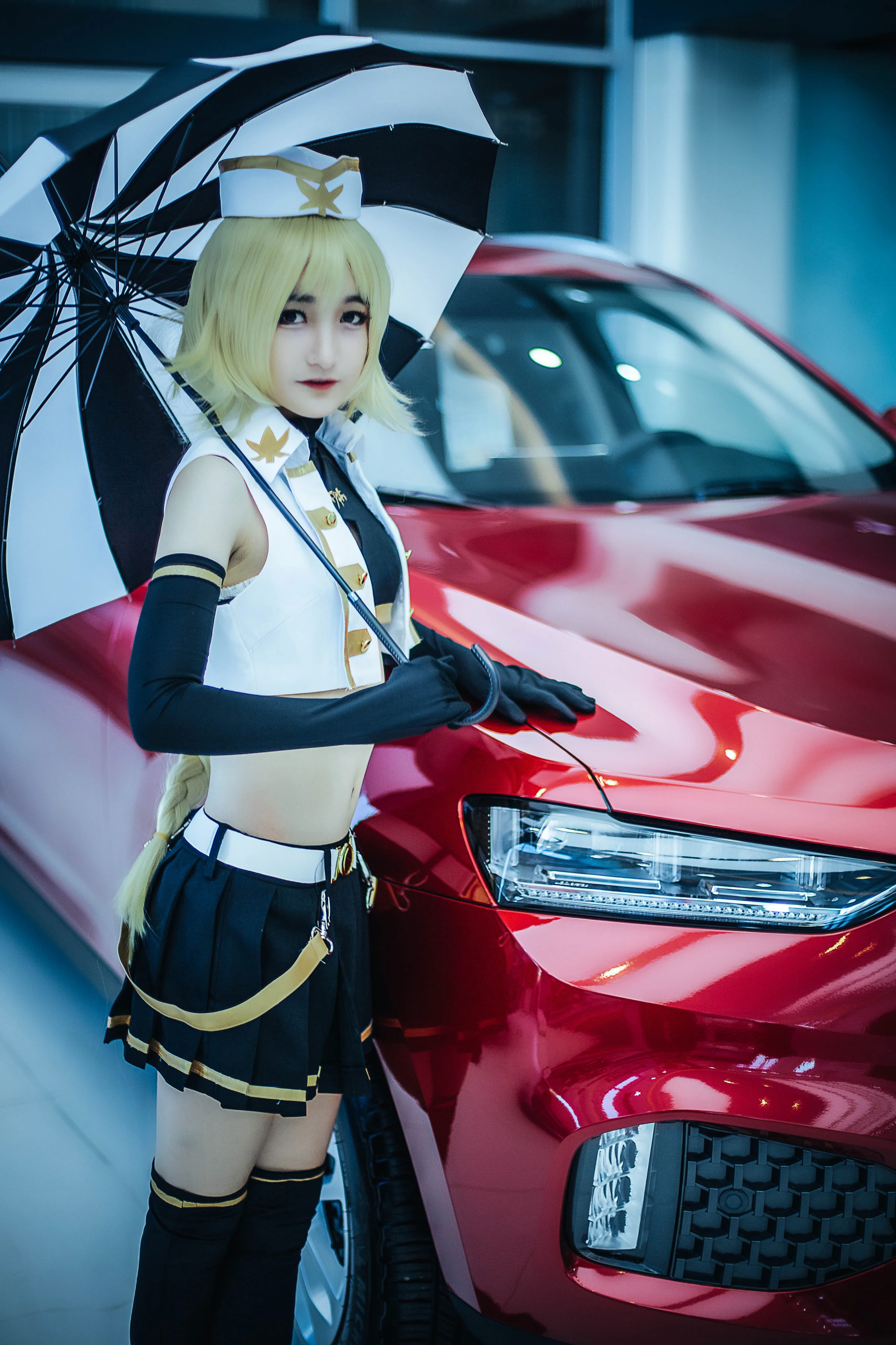阿福赛车娘COS写真