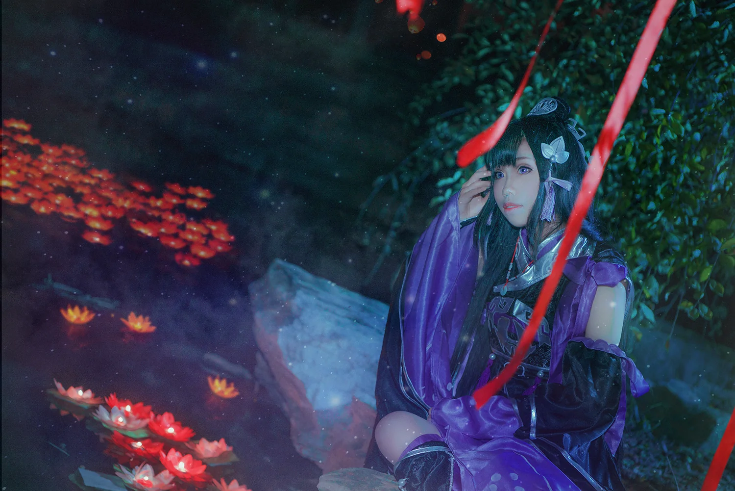 剑网三 破军花萝·夜COS写真