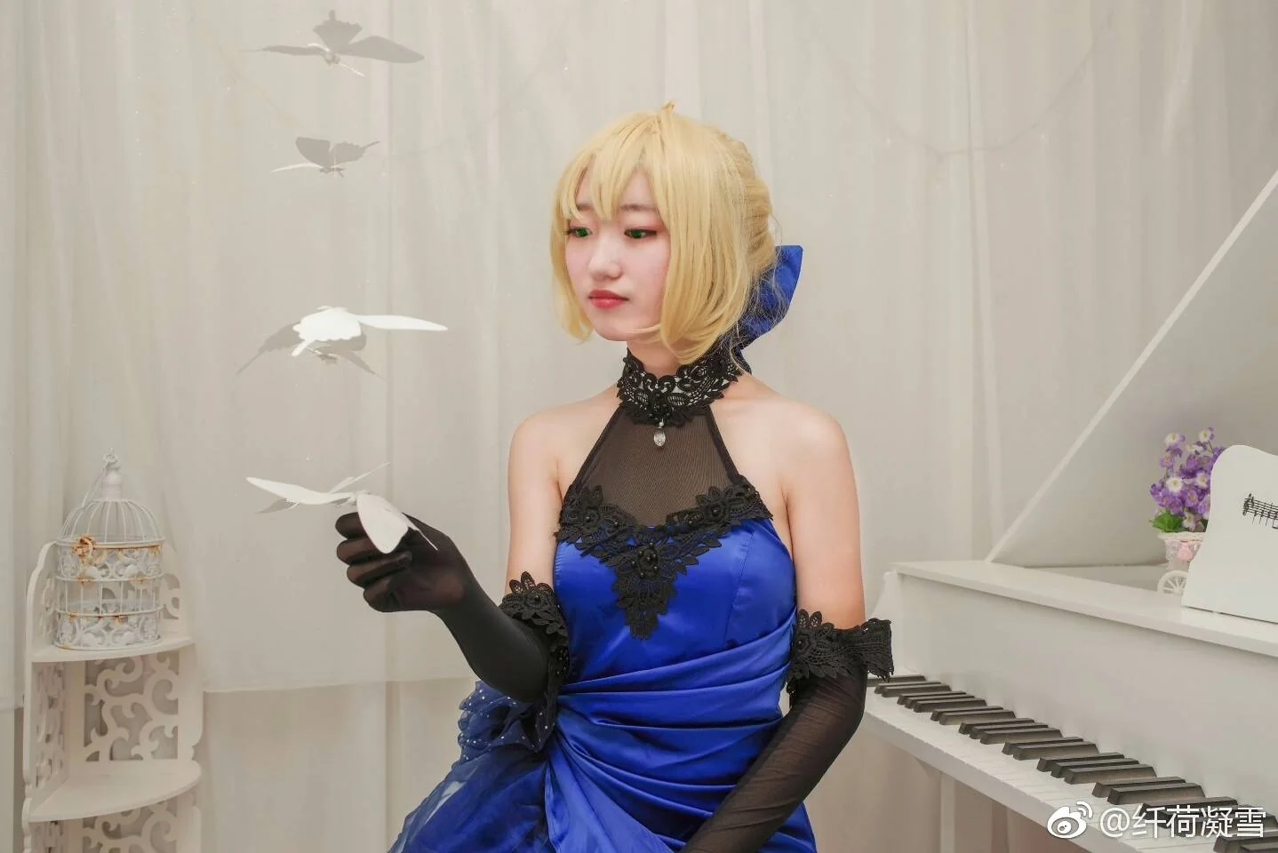 蓝礼服saber｜高清图片集