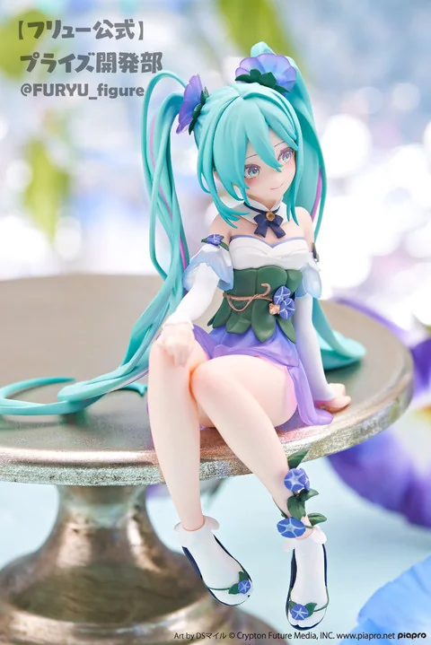 初音ミク「Flower Fairyー朝顔ー」泡面压figure 彩色原型公开｜高清图片集