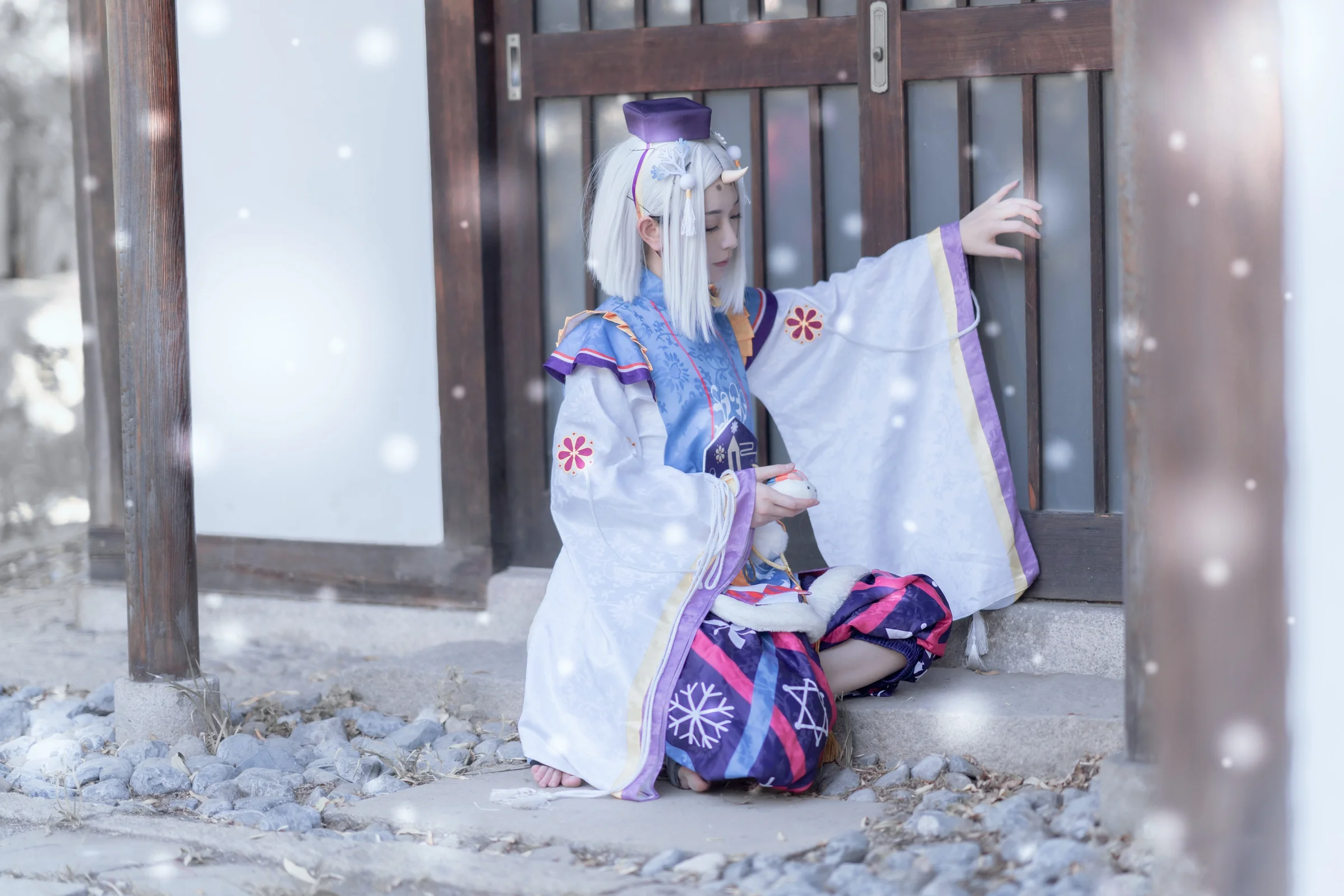 阴阳师 雪童子&雪女COS写真