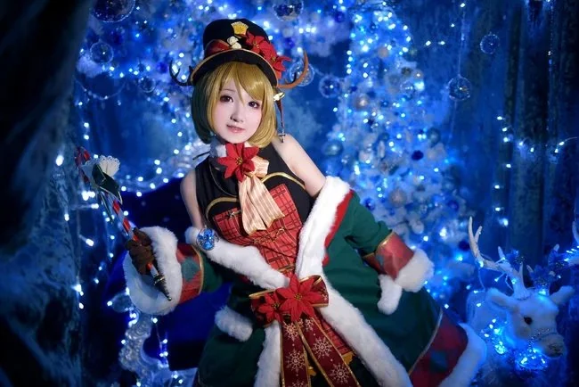 lovelive 圣诞花阳COS写真